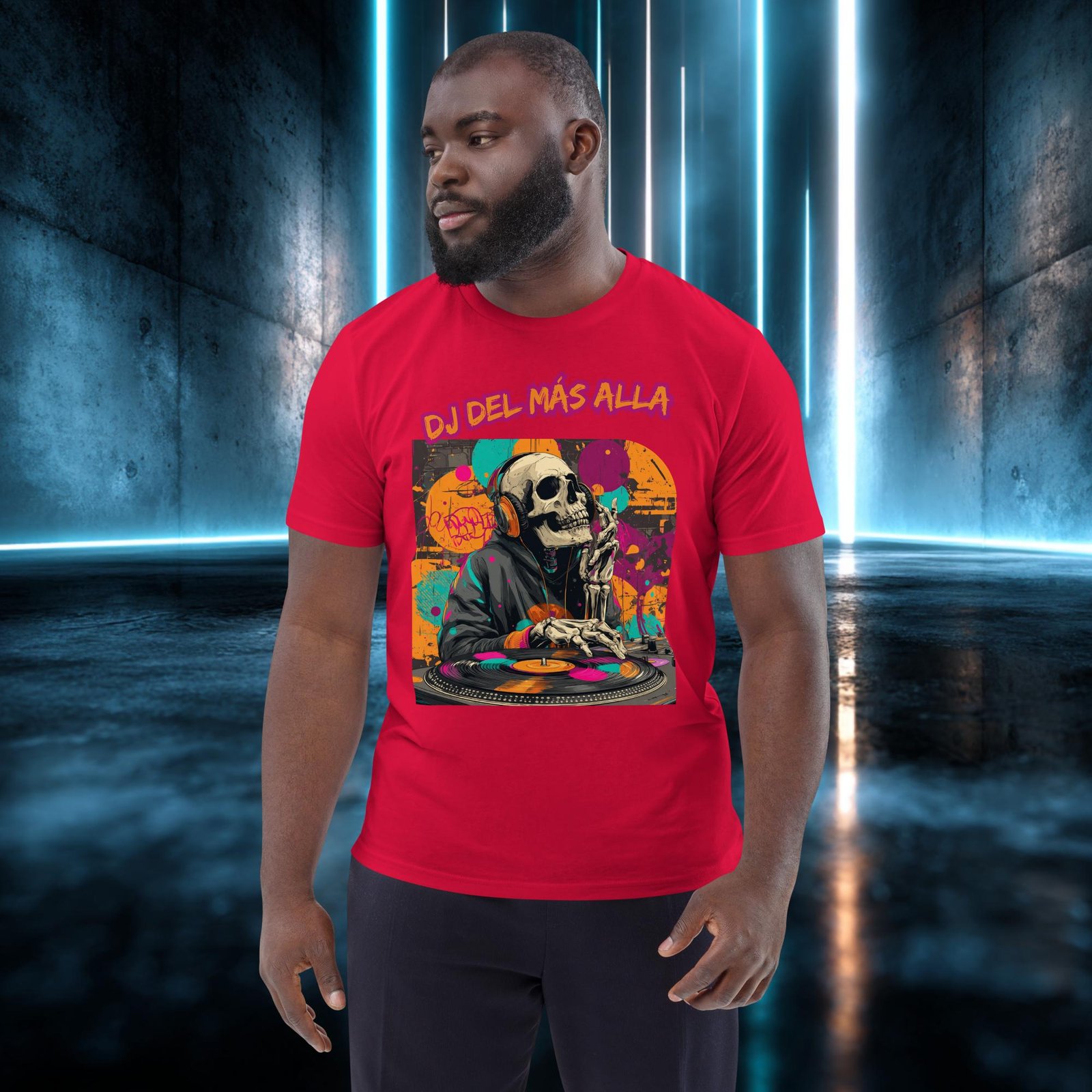 Camiseta orgánica con diseño DJ del Más Allá — color 4