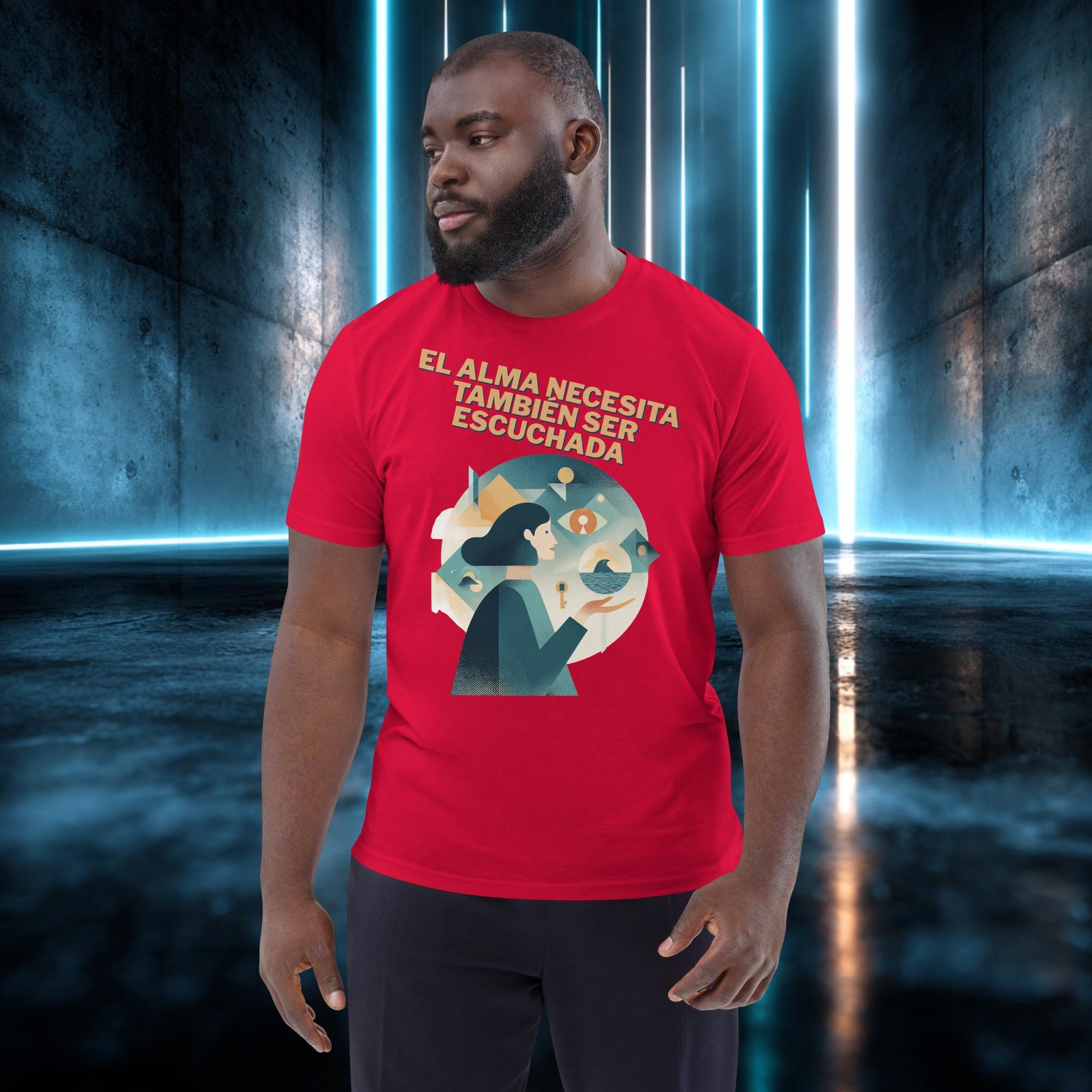 Camiseta orgánica con diseño El Alma También Se Escucha — color 3