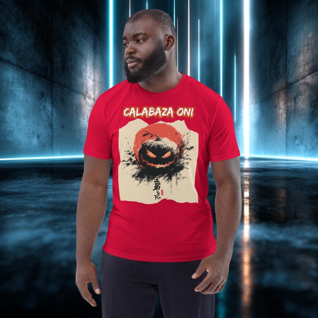 Camiseta orgánica con diseño Calabaza Oni