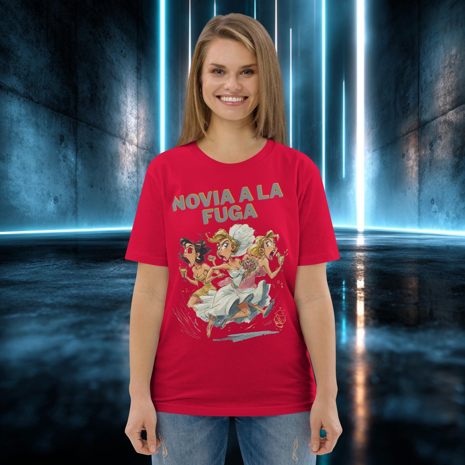 Camiseta orgánica con diseño Novia a la Fuga — color 4