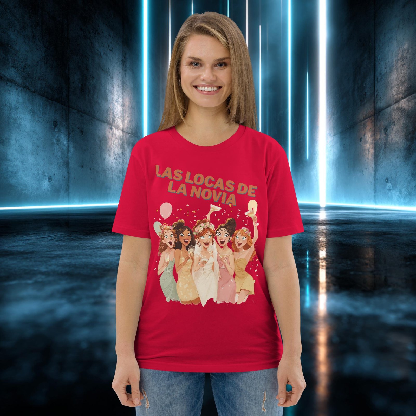 Camiseta orgánica con diseño Las Locas de la Novia — color 4