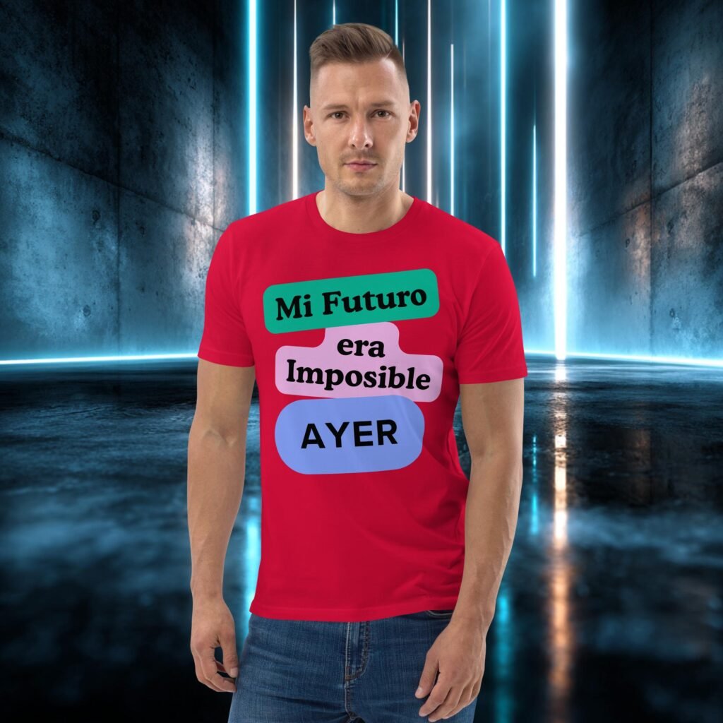 Camiseta orgánica con diseño Mi Futuro Era Imposible Ayer