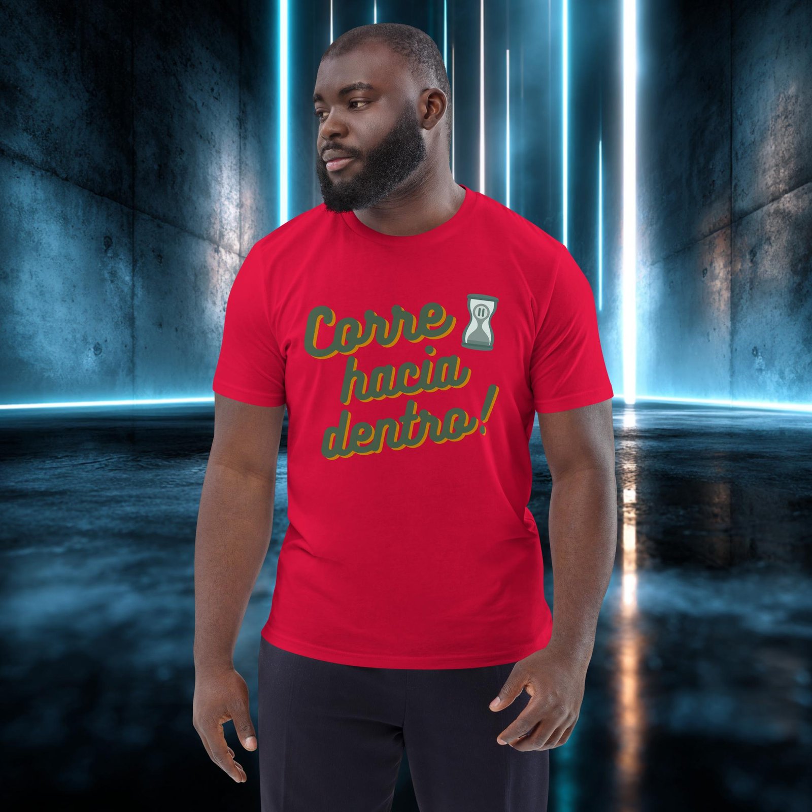Camiseta orgánica con diseño Corre Hacia Dentro — color 4