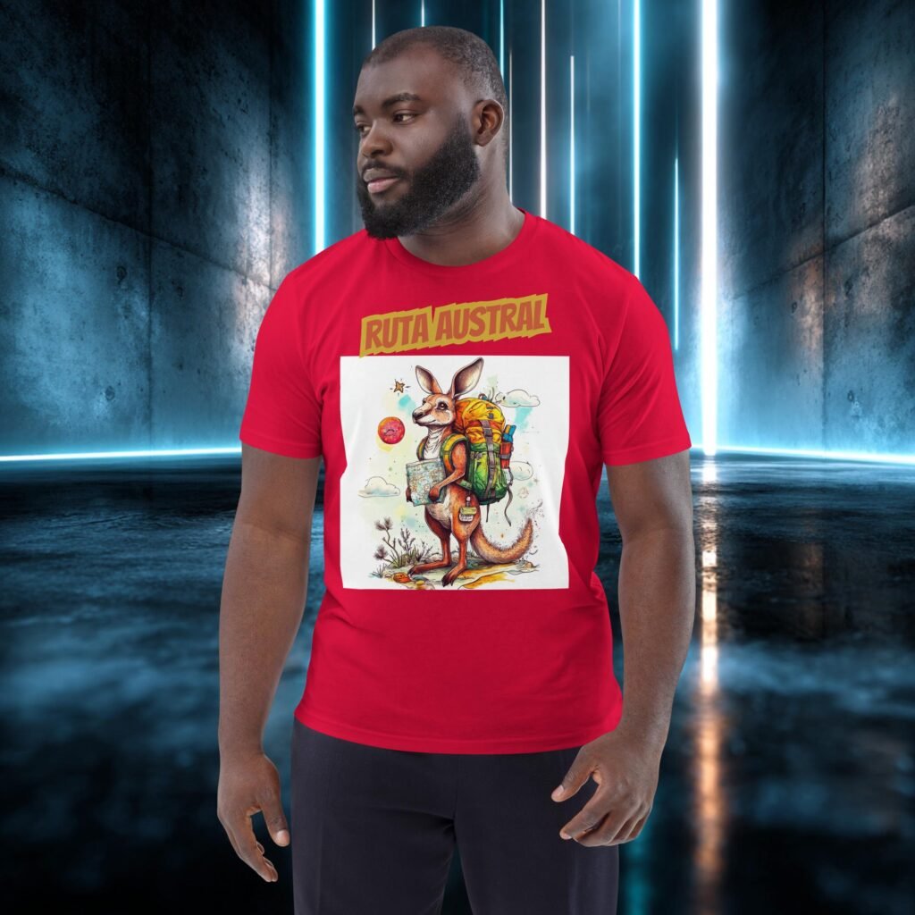 Camiseta orgánica con diseño Ruta Austral