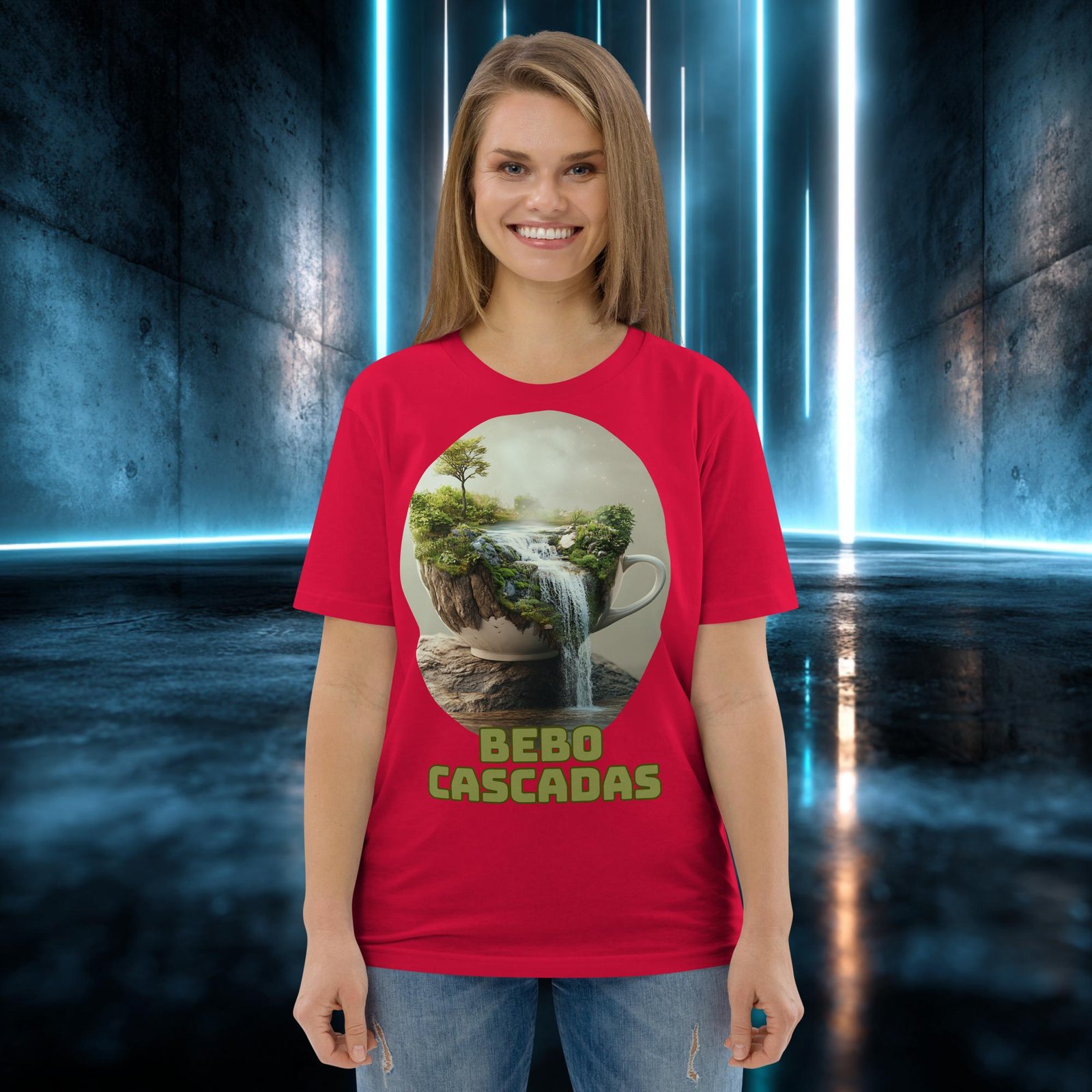 Camiseta orgánica con diseño Bebo Cascadas — color 3