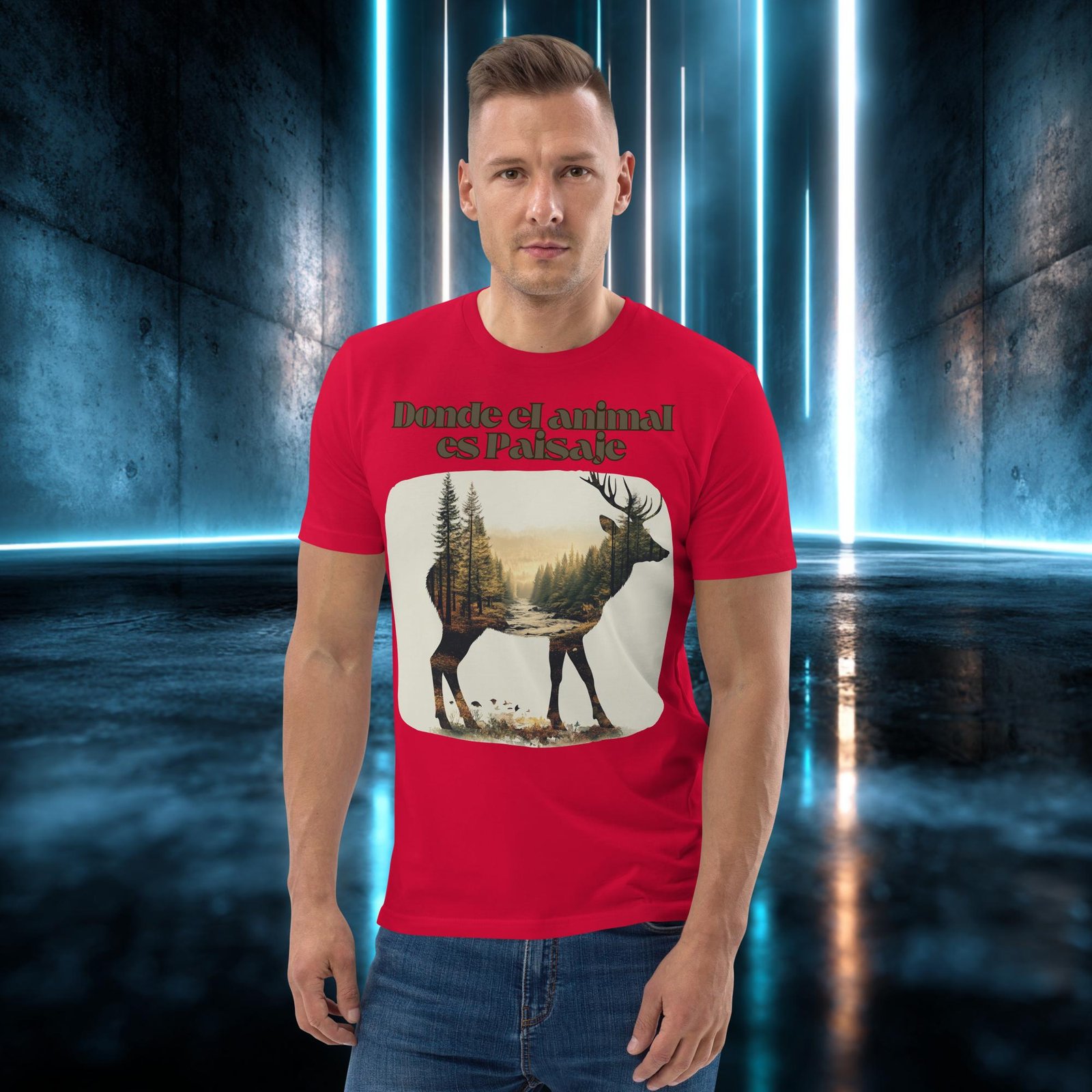 Camiseta orgánica con diseño Donde el Animal Es Paisaje — color 4