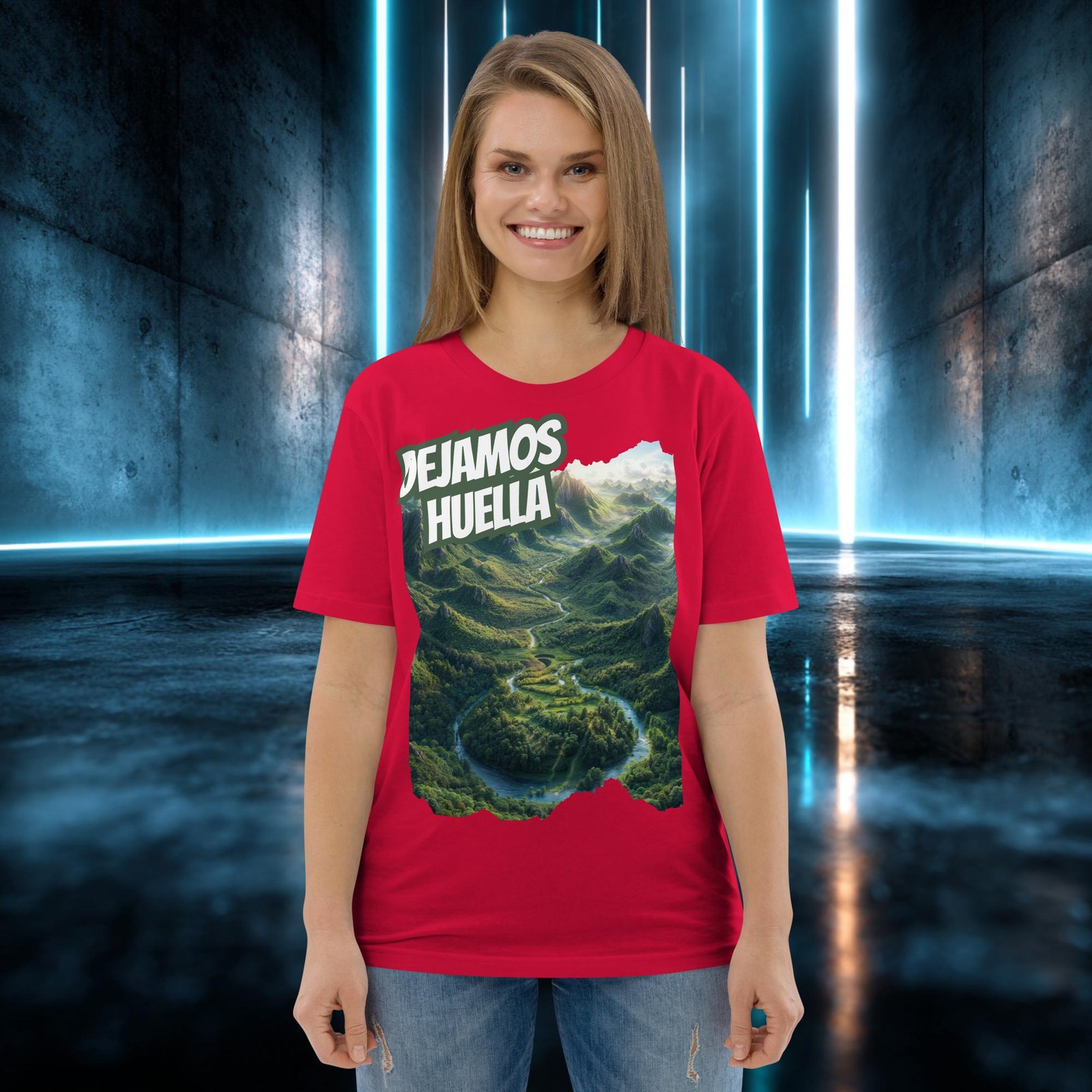 Camiseta orgánica con diseño Dejamos Huella — color 4