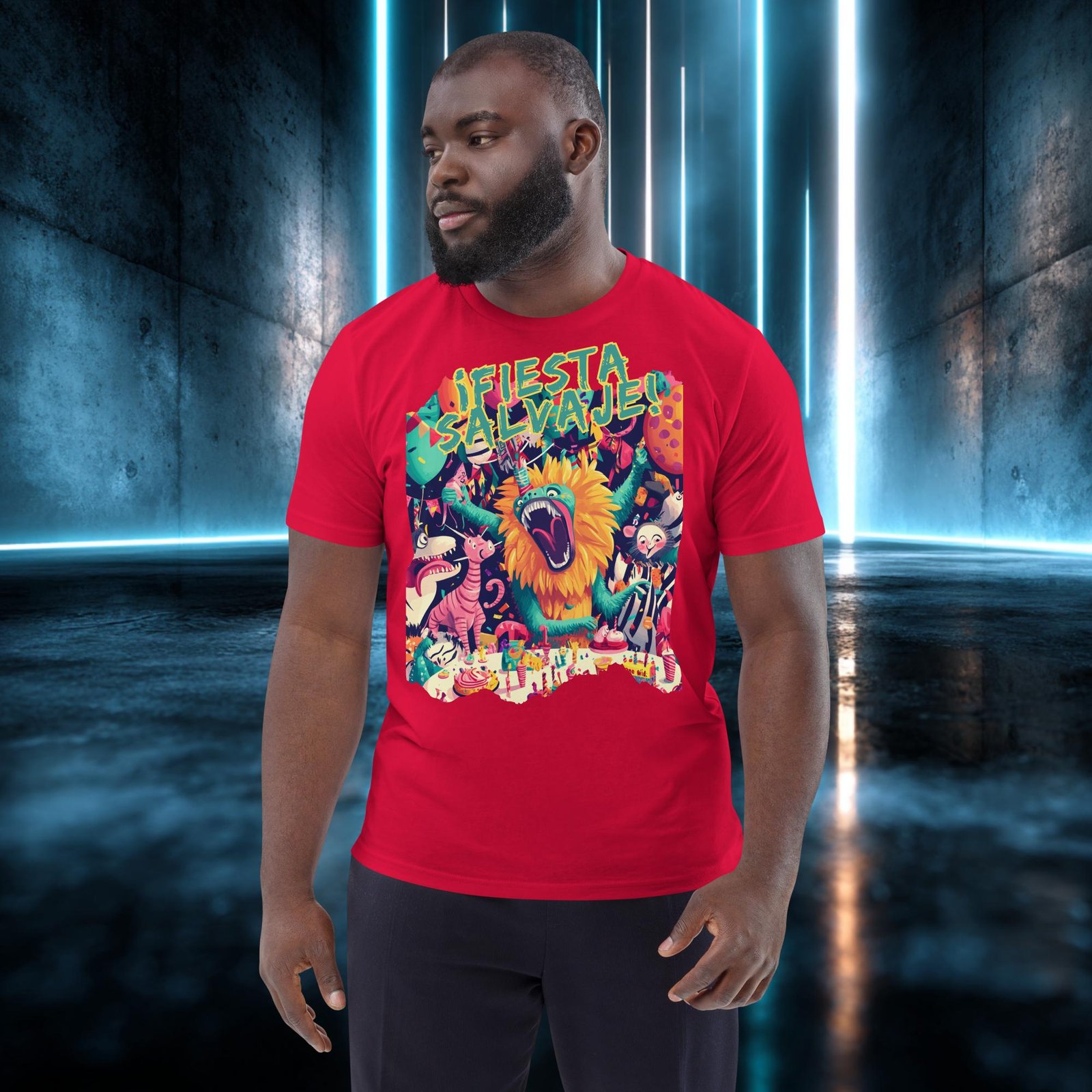 Camiseta orgánica con diseño Fiesta Salvaje — color 4