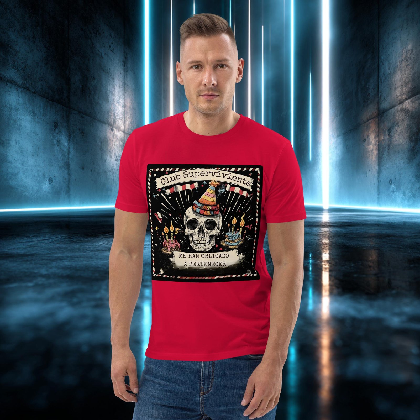 Camiseta orgánica con diseño Club Superviviente — color 3