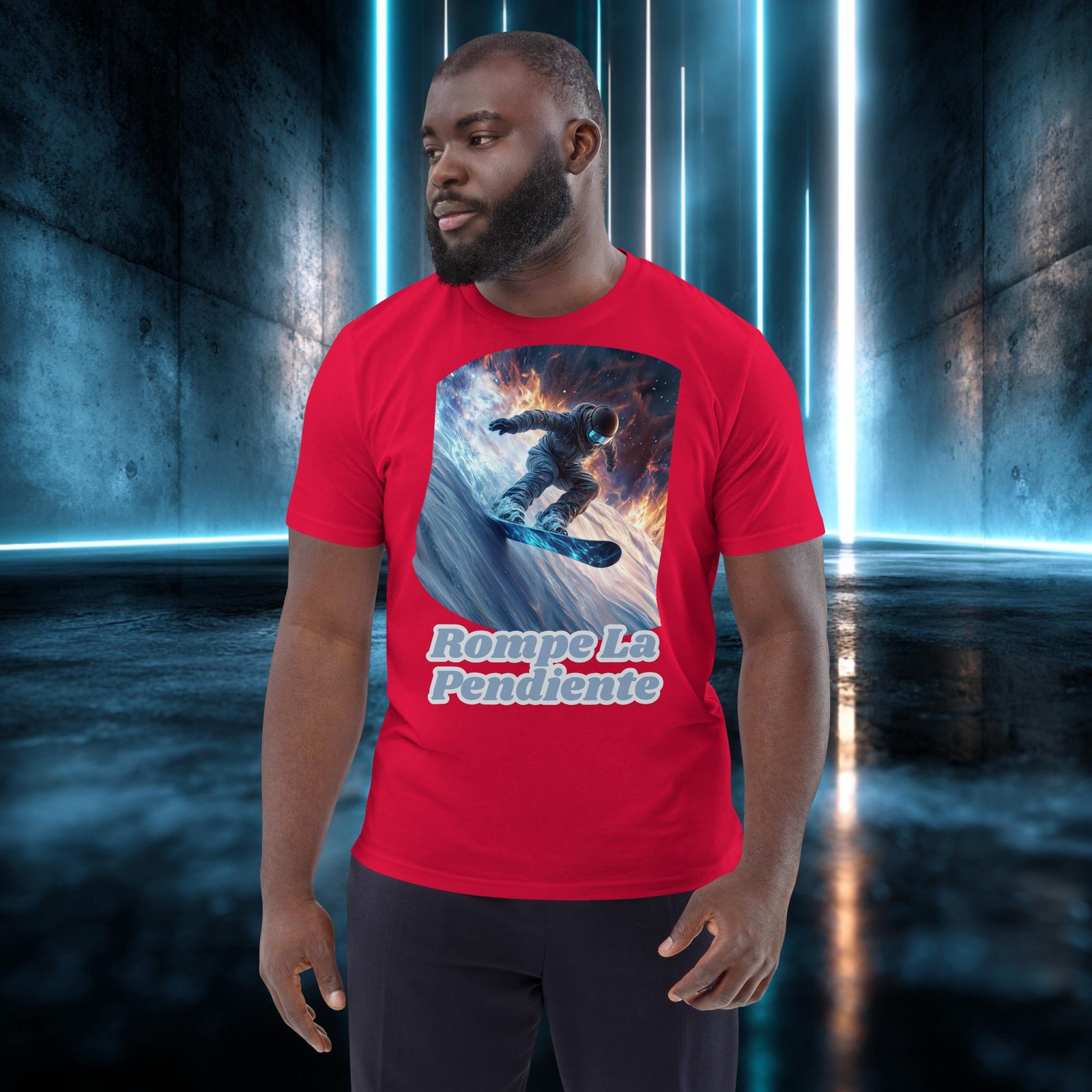 Camiseta orgánica con diseño Rompe la Pendiente — color 4