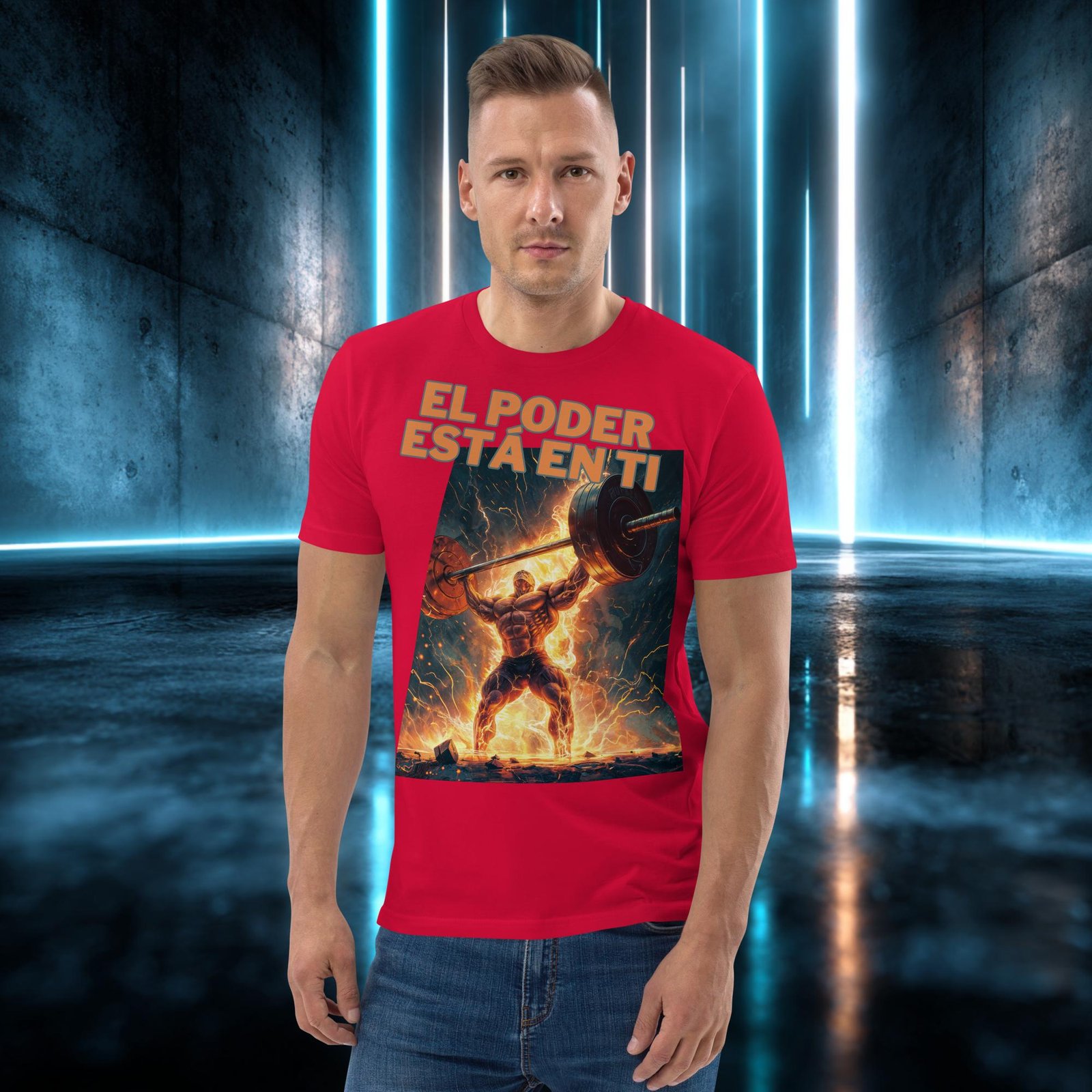 Camiseta orgánica con diseño El Poder Está en Ti — color 4