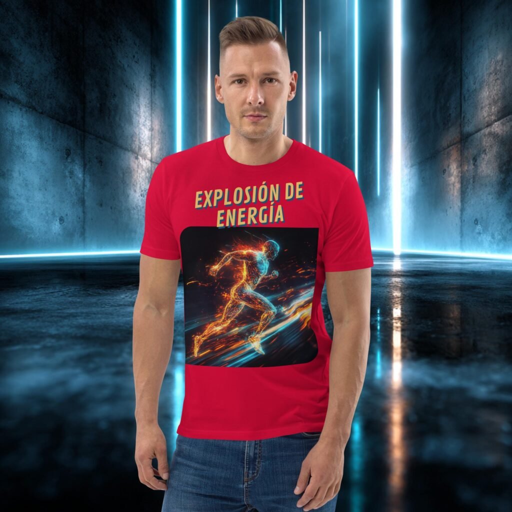 Camiseta orgánica con diseño Explosión de Energía