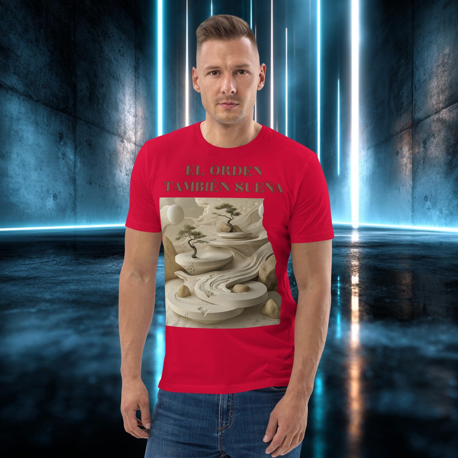 Camiseta orgánica con diseño El Orden También Sueña — color 4