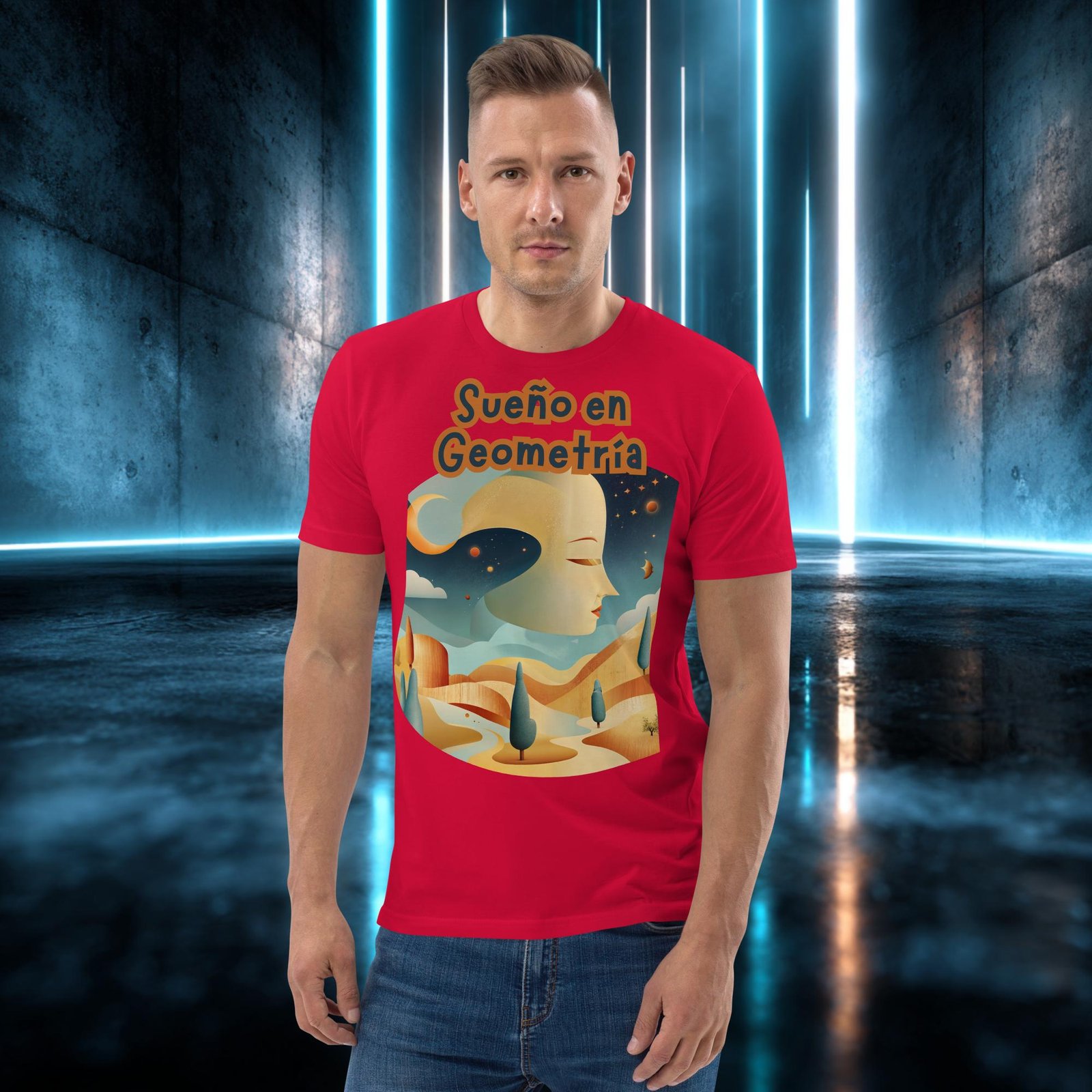 Camiseta orgánica con diseño Sueño en Geometría — color 4