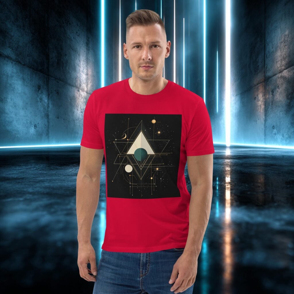 Camiseta orgánica con diseño Geometría del Vacío