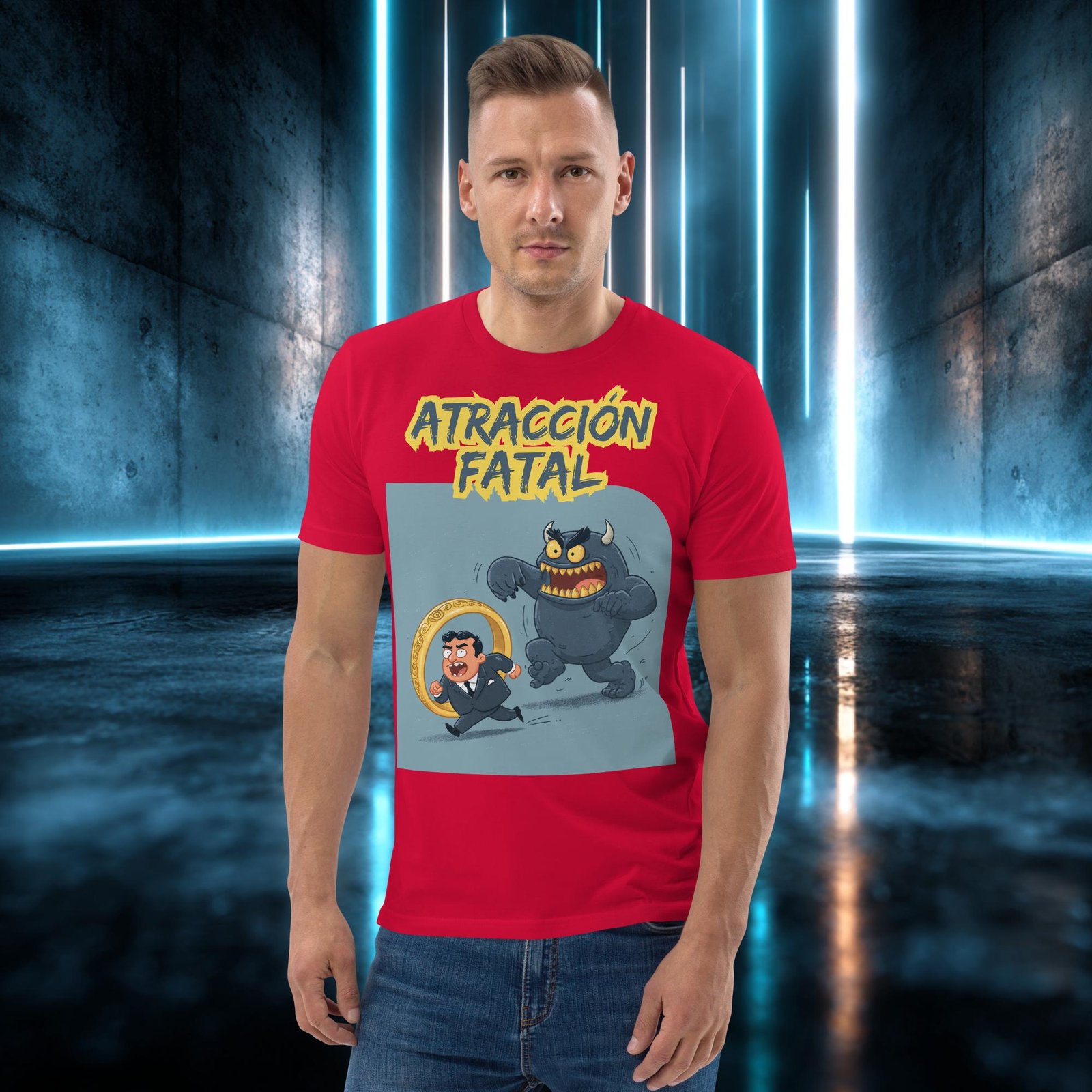 Camiseta orgánica con diseño Atracción Fatal — color 4