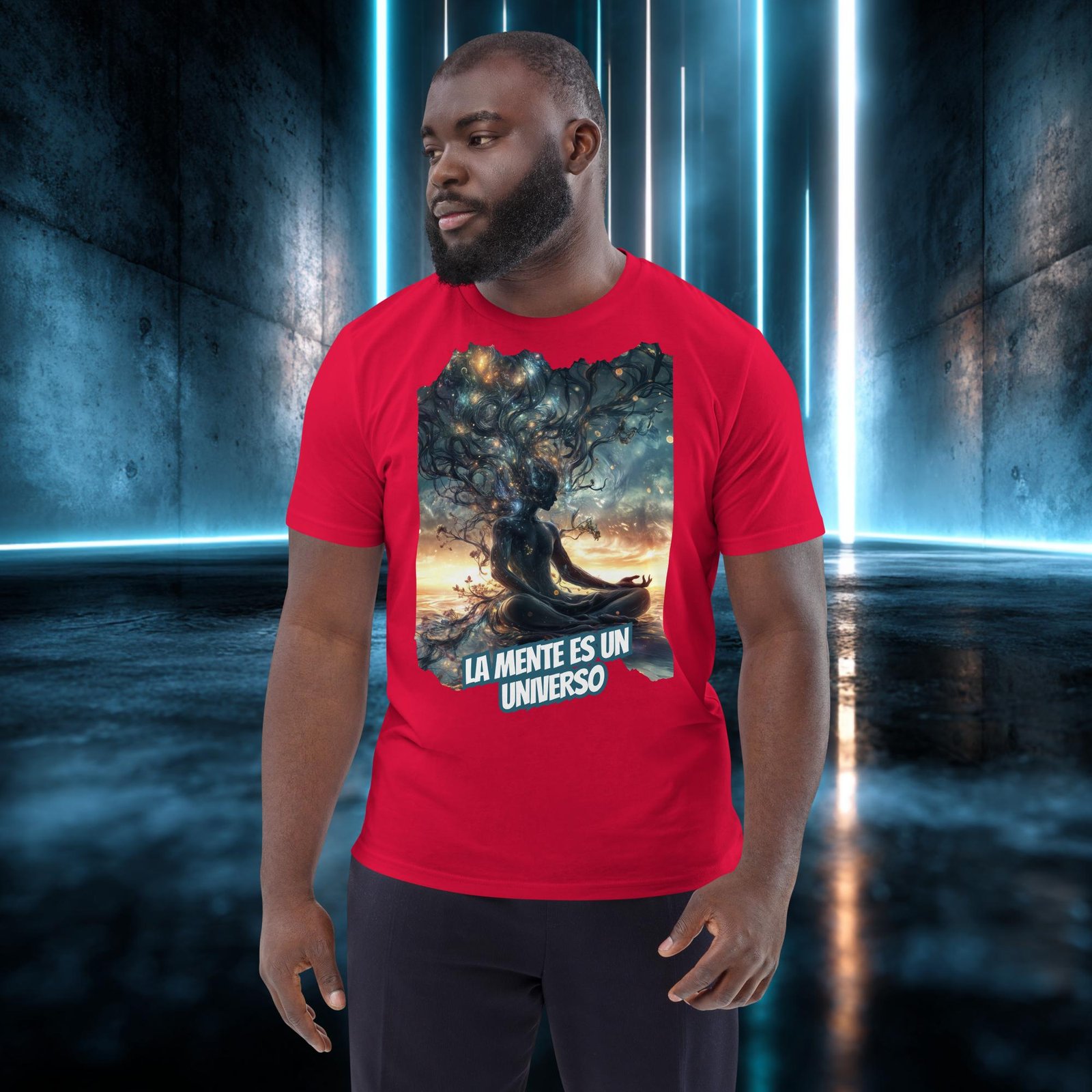Camiseta orgánica con diseño La Mente Es un Universo — color 4