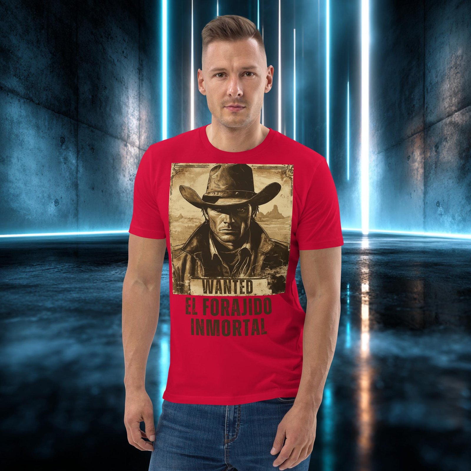 Camiseta orgánica con diseño El Forajido Inmortal — color 4