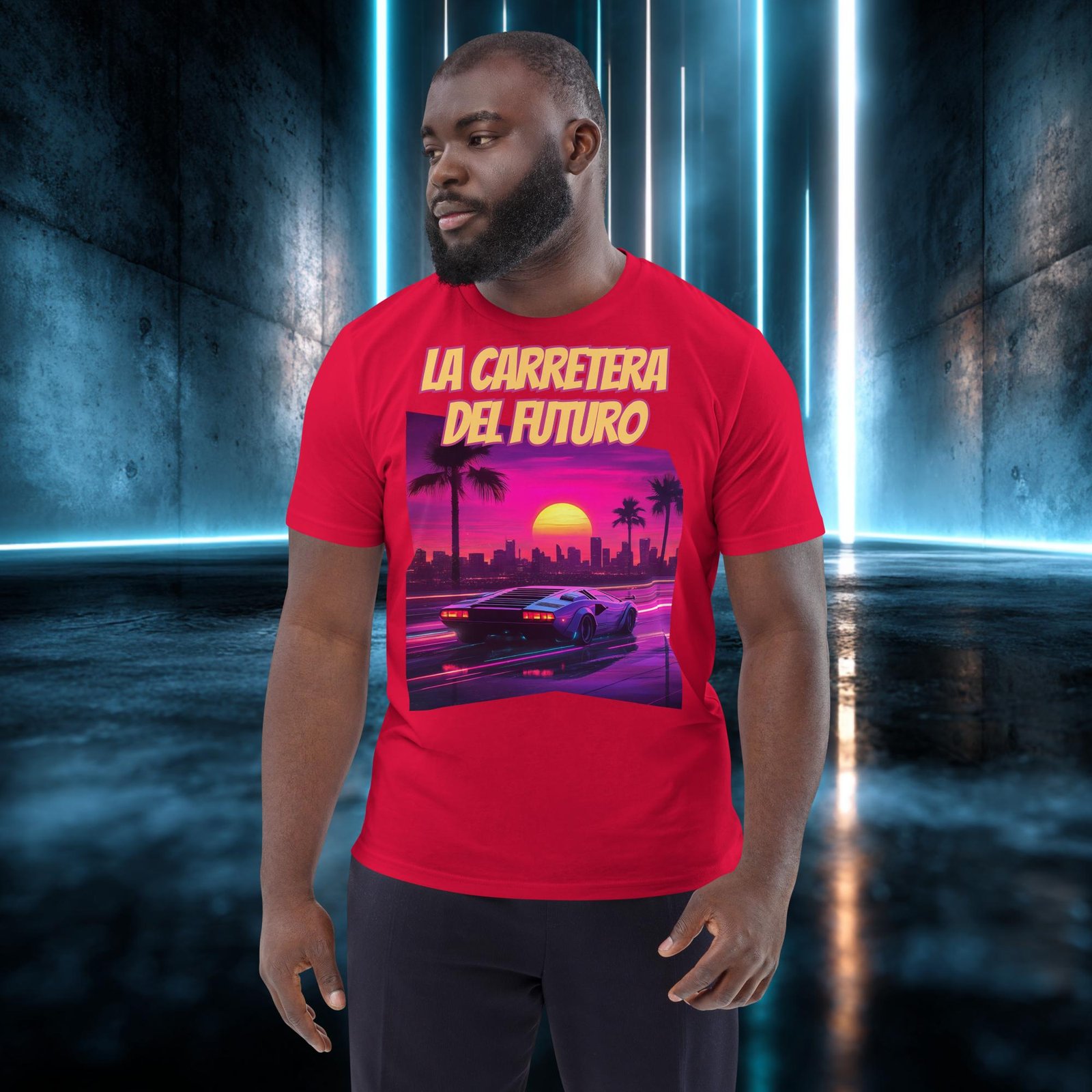 Camiseta orgánica con diseño La Carretera del Futuro — color 4