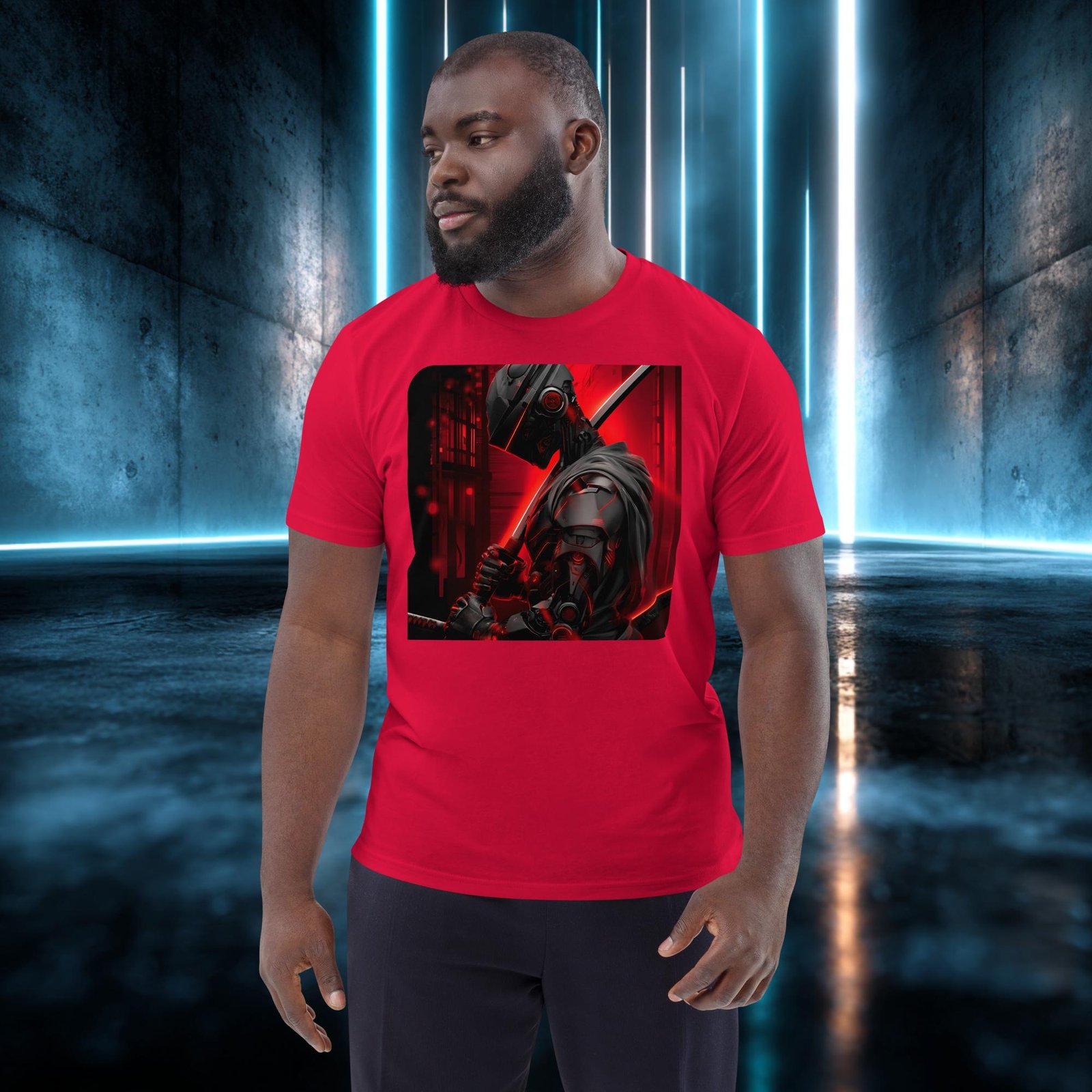 Camiseta orgánica con diseño Samurái de Circuitos — color 4