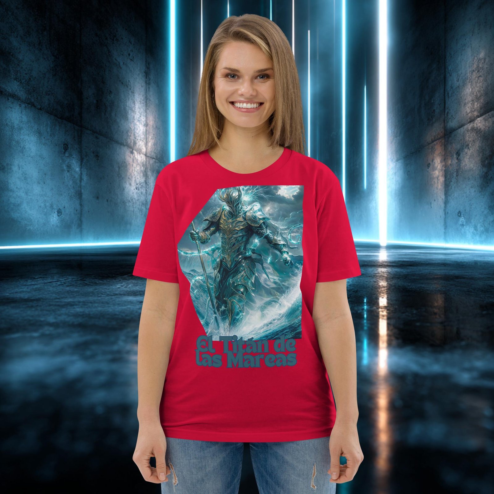 Camiseta orgánica con diseño El Titán de las Mareas — color 4