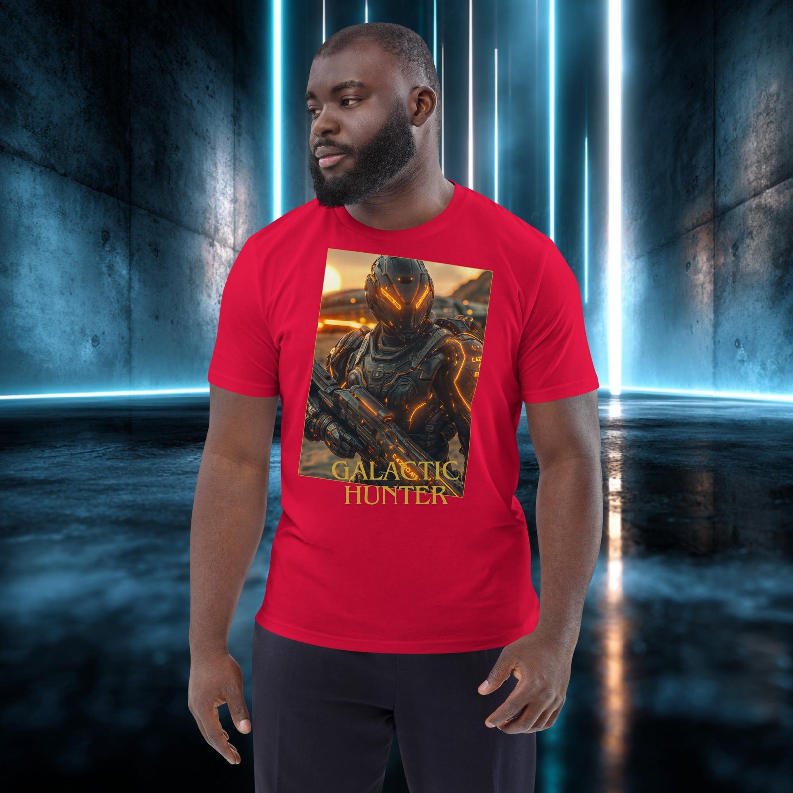 Camiseta orgánica con diseño Cazador Galáctico — color 3