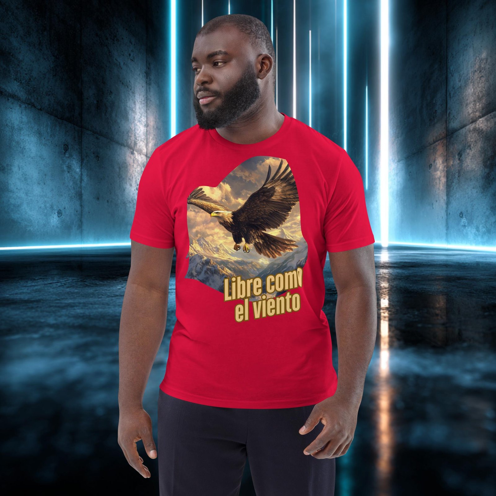 Camiseta orgánica con diseño Libre Como el Viento — color 4