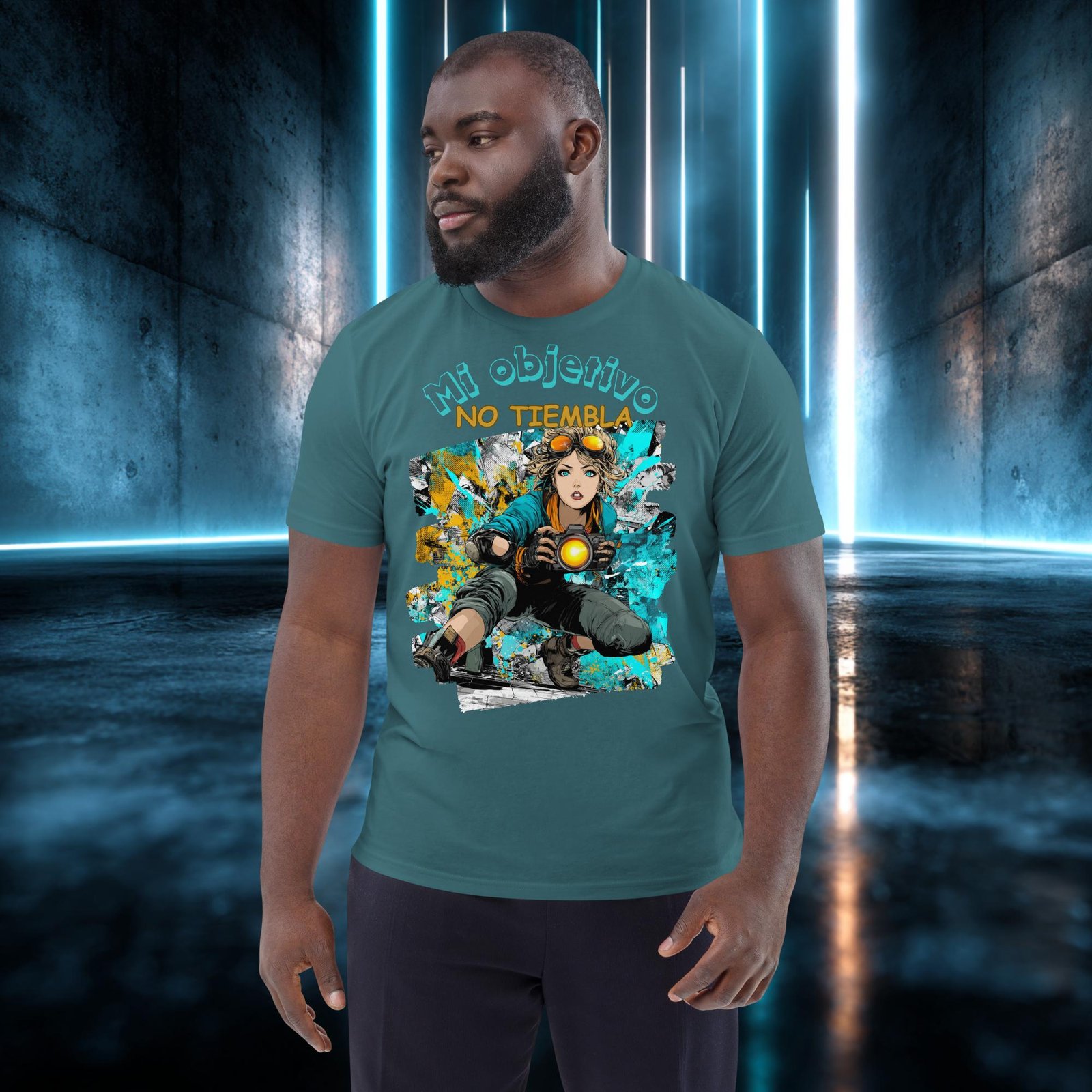 Camiseta orgánica con diseño Mi Objetivo No Tiembla — color 7