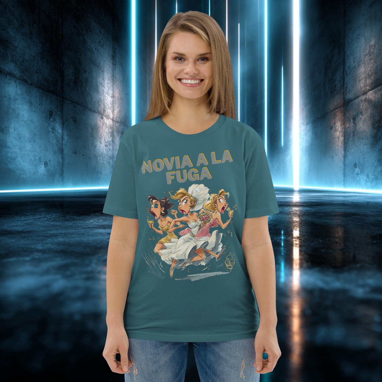 Camiseta orgánica con diseño Novia a la Fuga — color 8