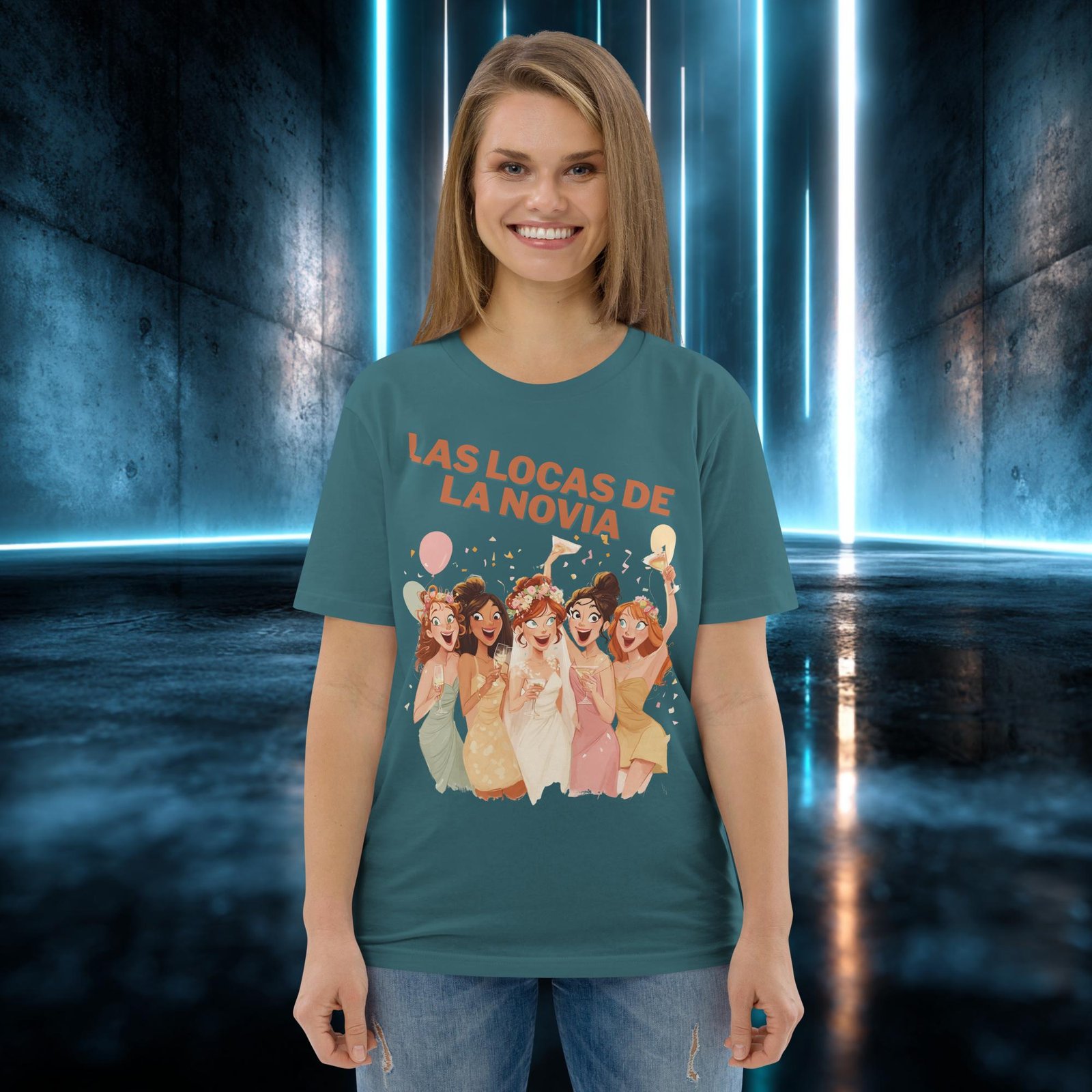 Camiseta orgánica con diseño Las Locas de la Novia — color 7