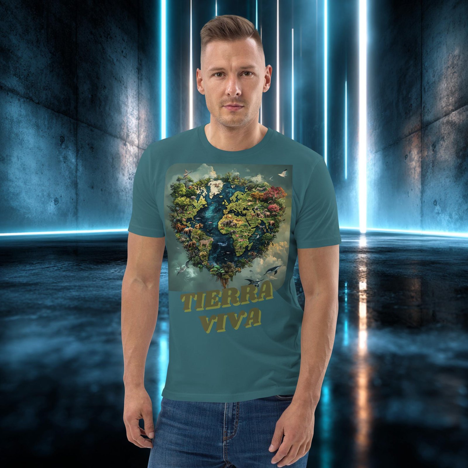 Camiseta orgánica con diseño Tierra Viva — color 7