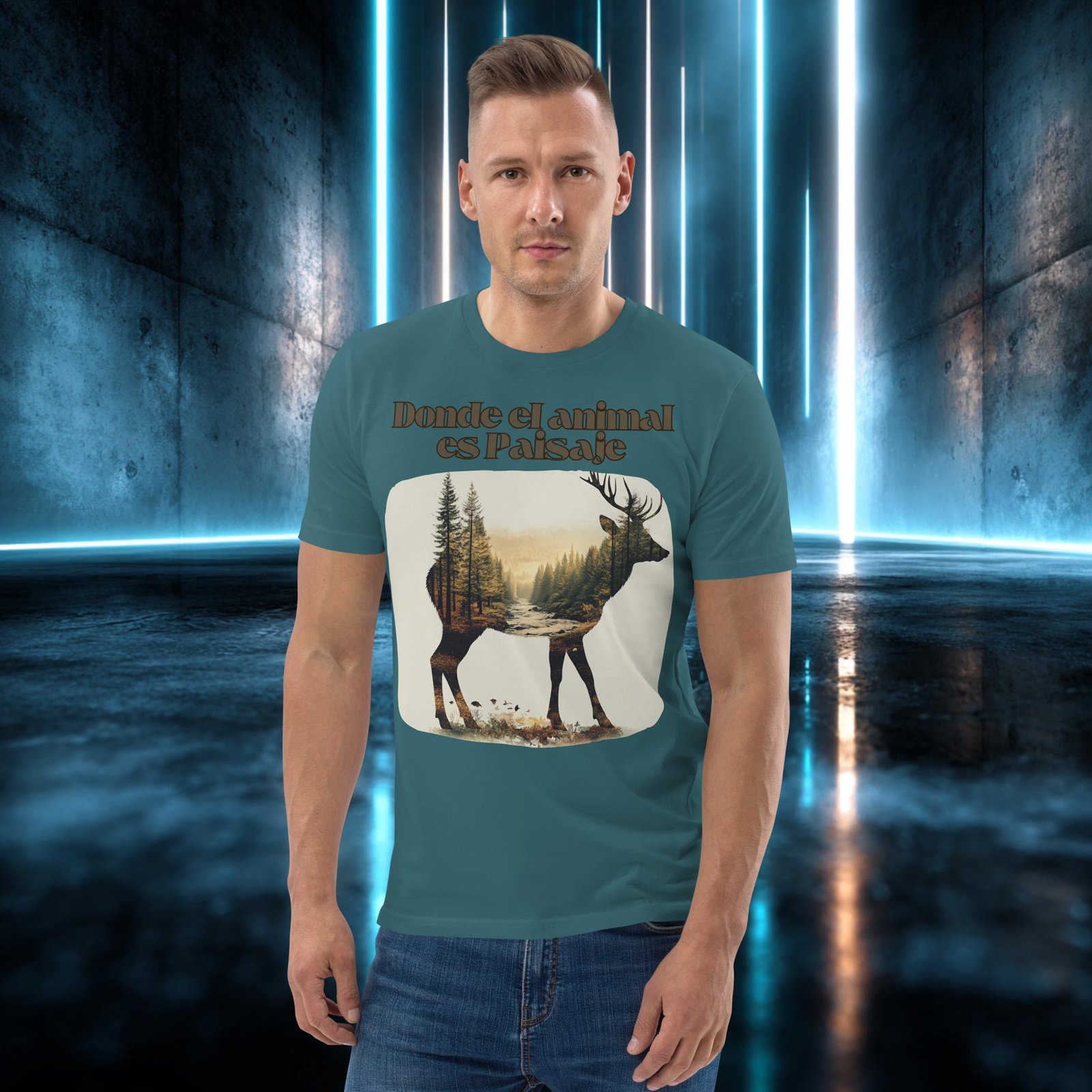Camiseta orgánica con diseño Donde el Animal Es Paisaje — color 7