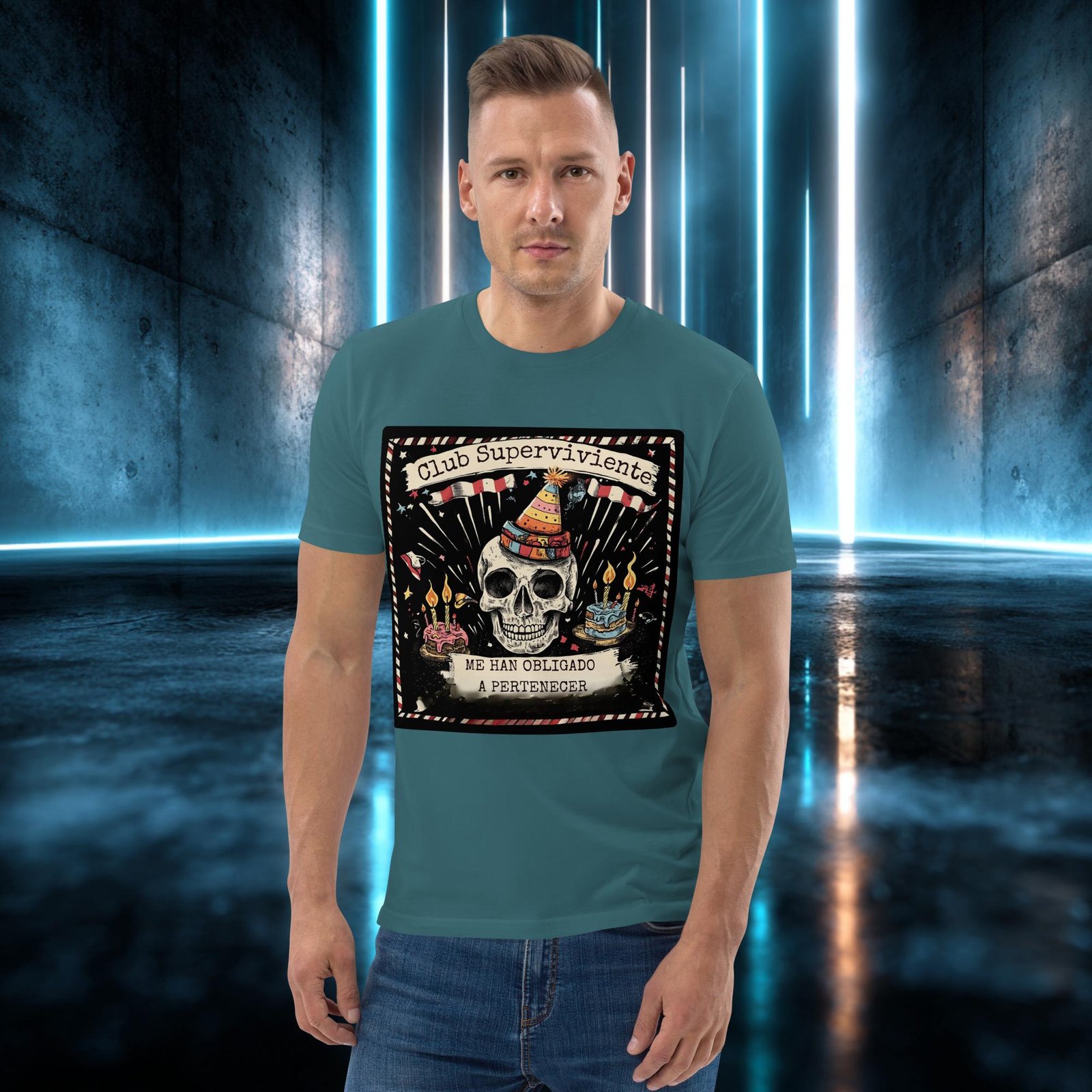 Camiseta orgánica con diseño Club Superviviente — color 7