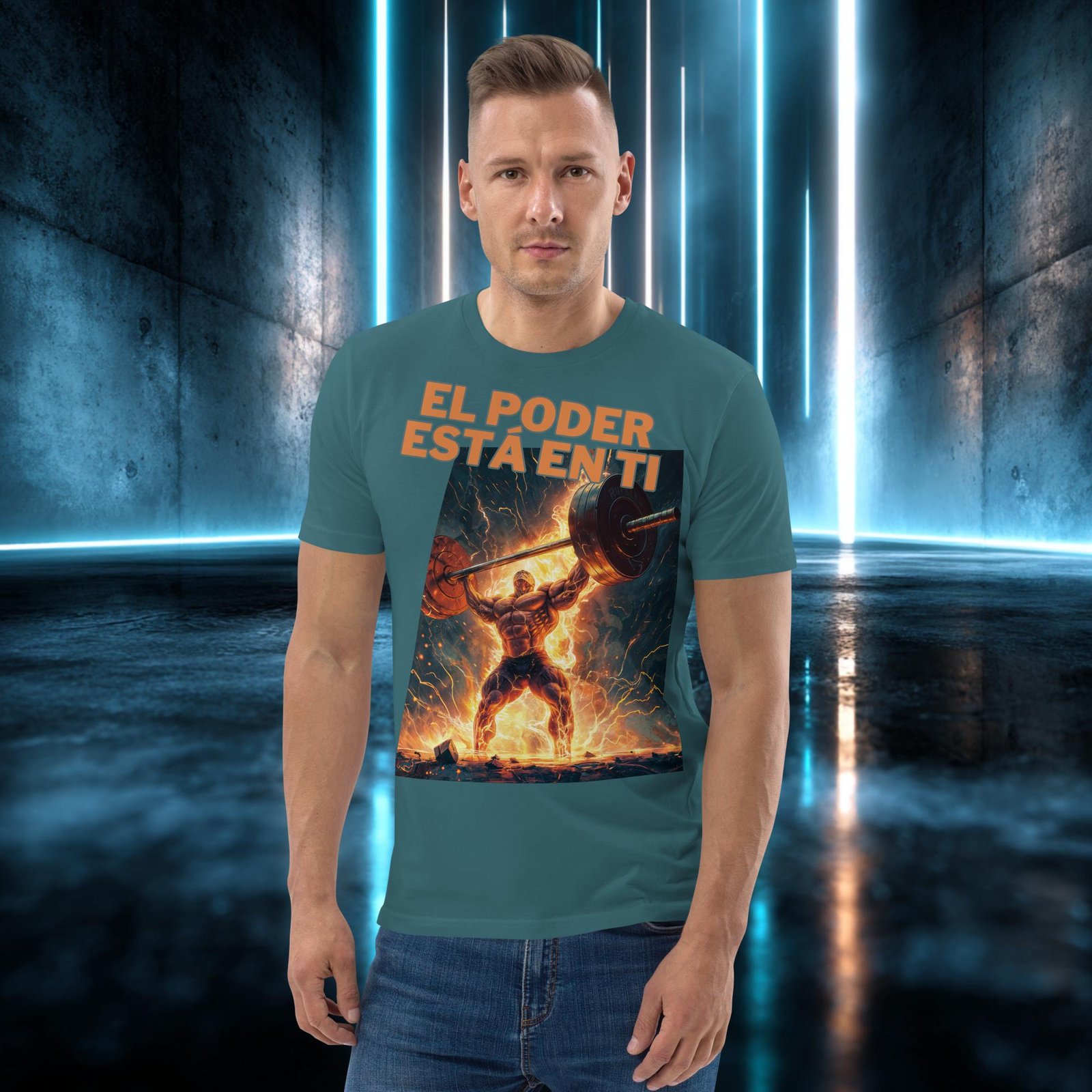 Camiseta orgánica con diseño El Poder Está en Ti — color 8