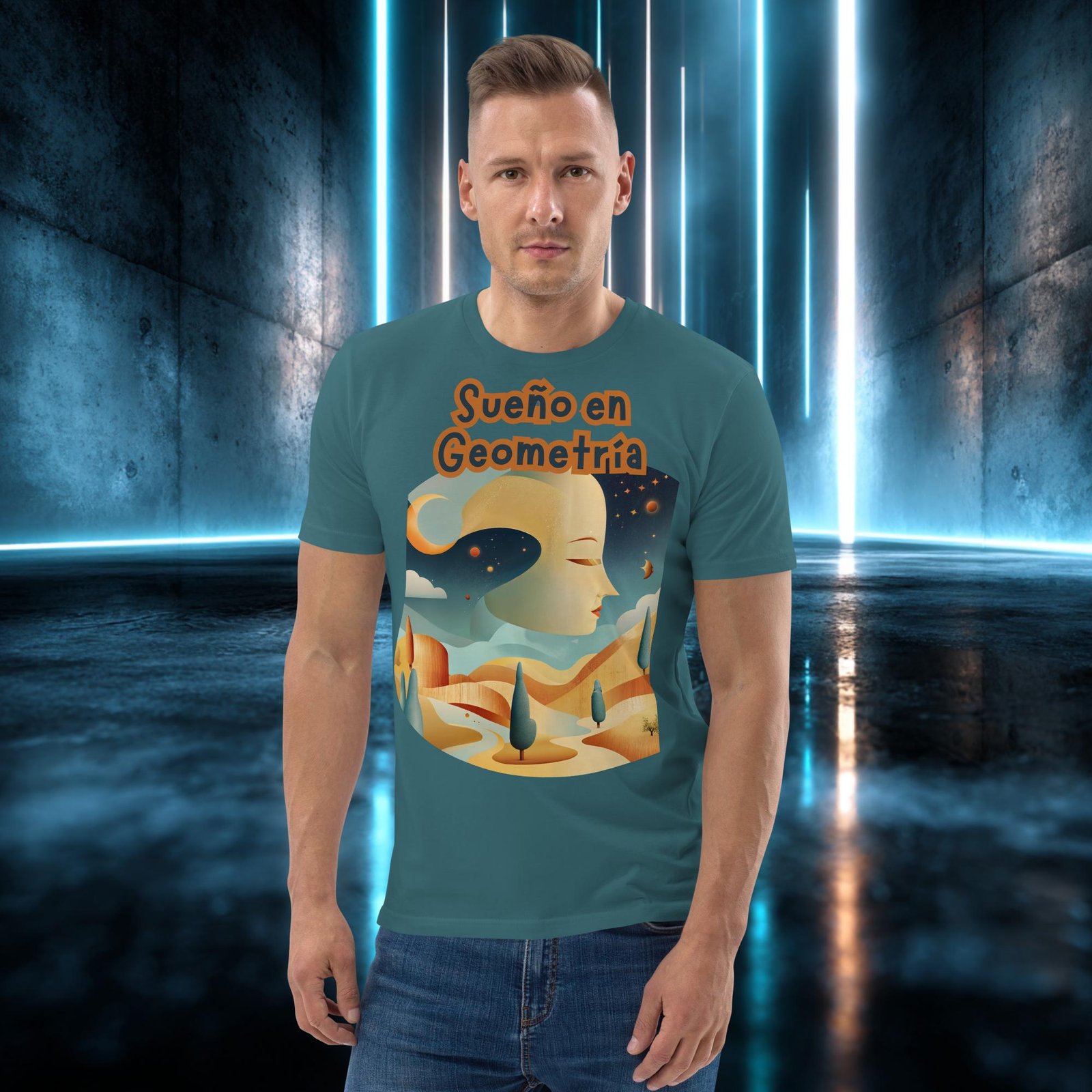 Camiseta orgánica con diseño Sueño en Geometría — color 7