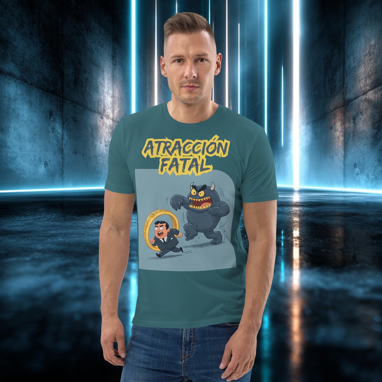 Camiseta orgánica con diseño Atracción Fatal — color 8