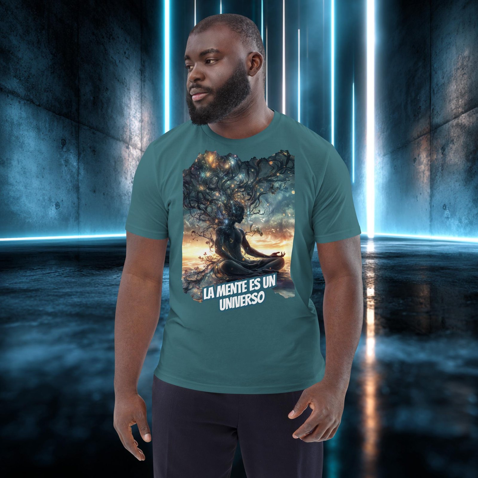 Camiseta orgánica con diseño La Mente Es un Universo — color 8