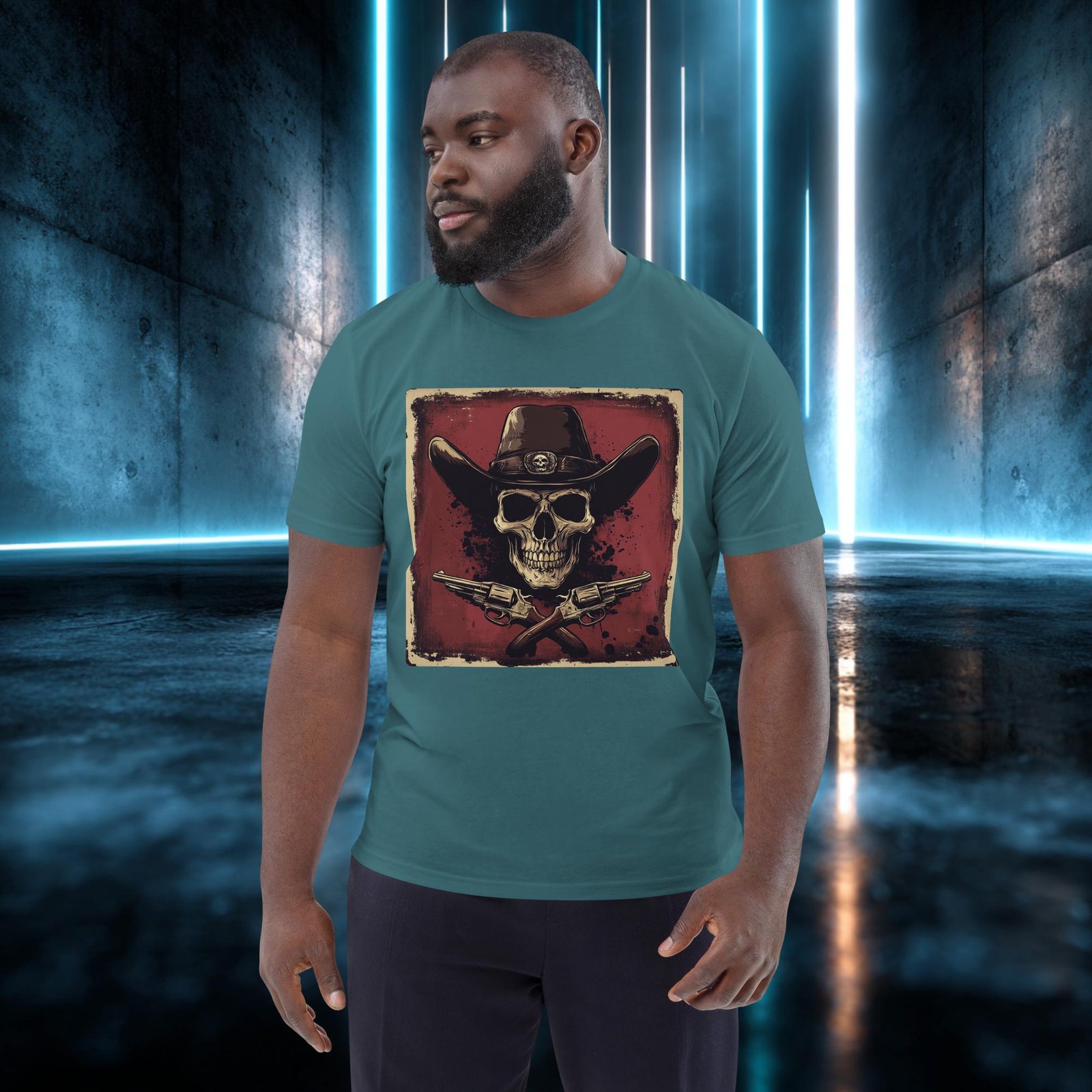 Camiseta orgánica con diseño Duelo de Ultratumba — color 8