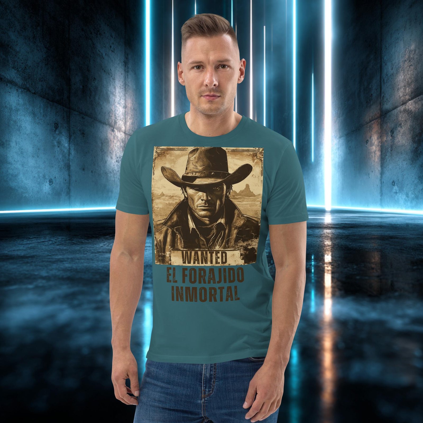 Camiseta orgánica con diseño El Forajido Inmortal — color 7