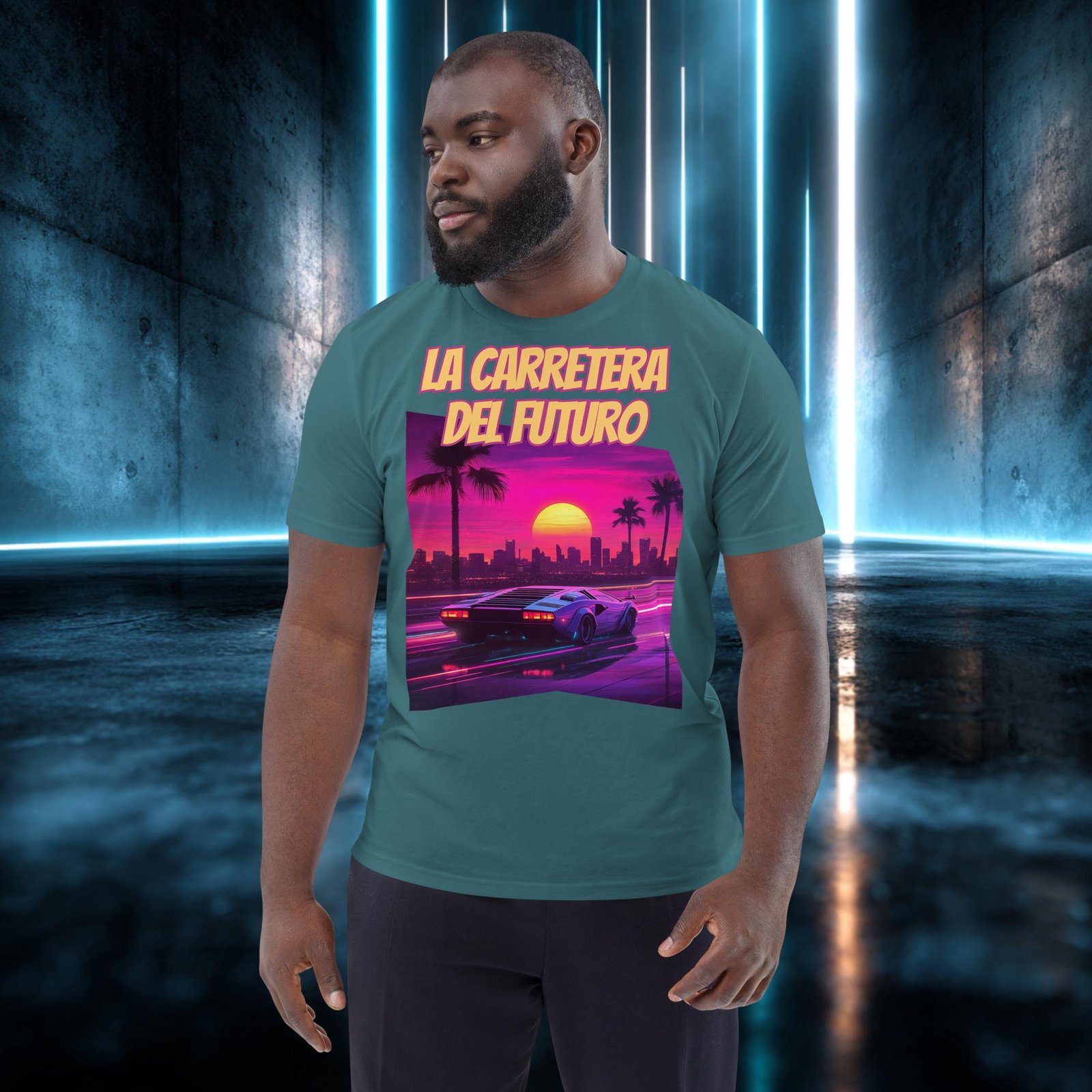 Camiseta orgánica con diseño La Carretera del Futuro — color 8