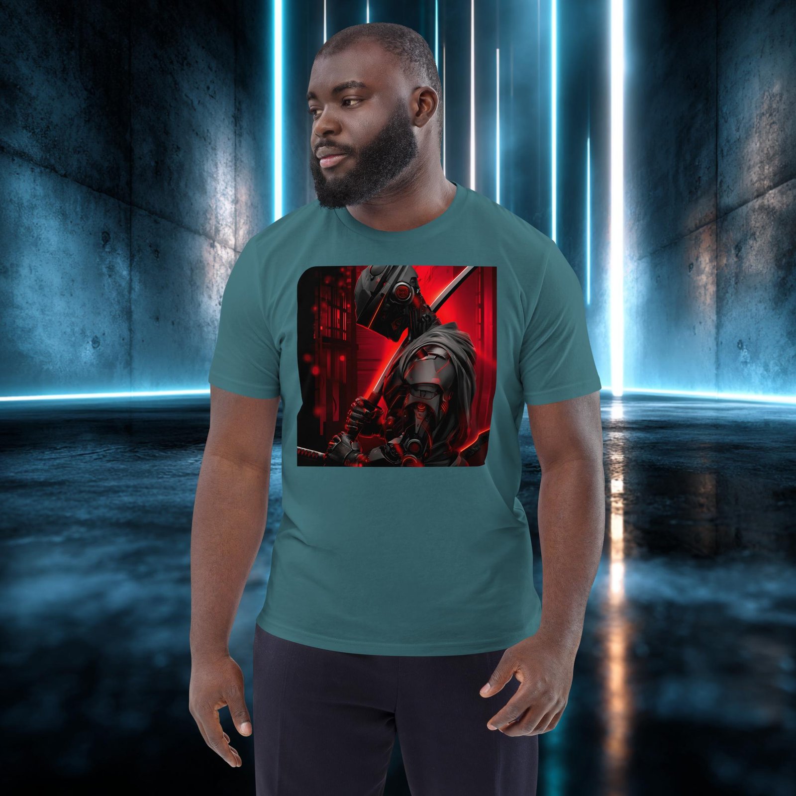 Camiseta orgánica con diseño Samurái de Circuitos — color 8