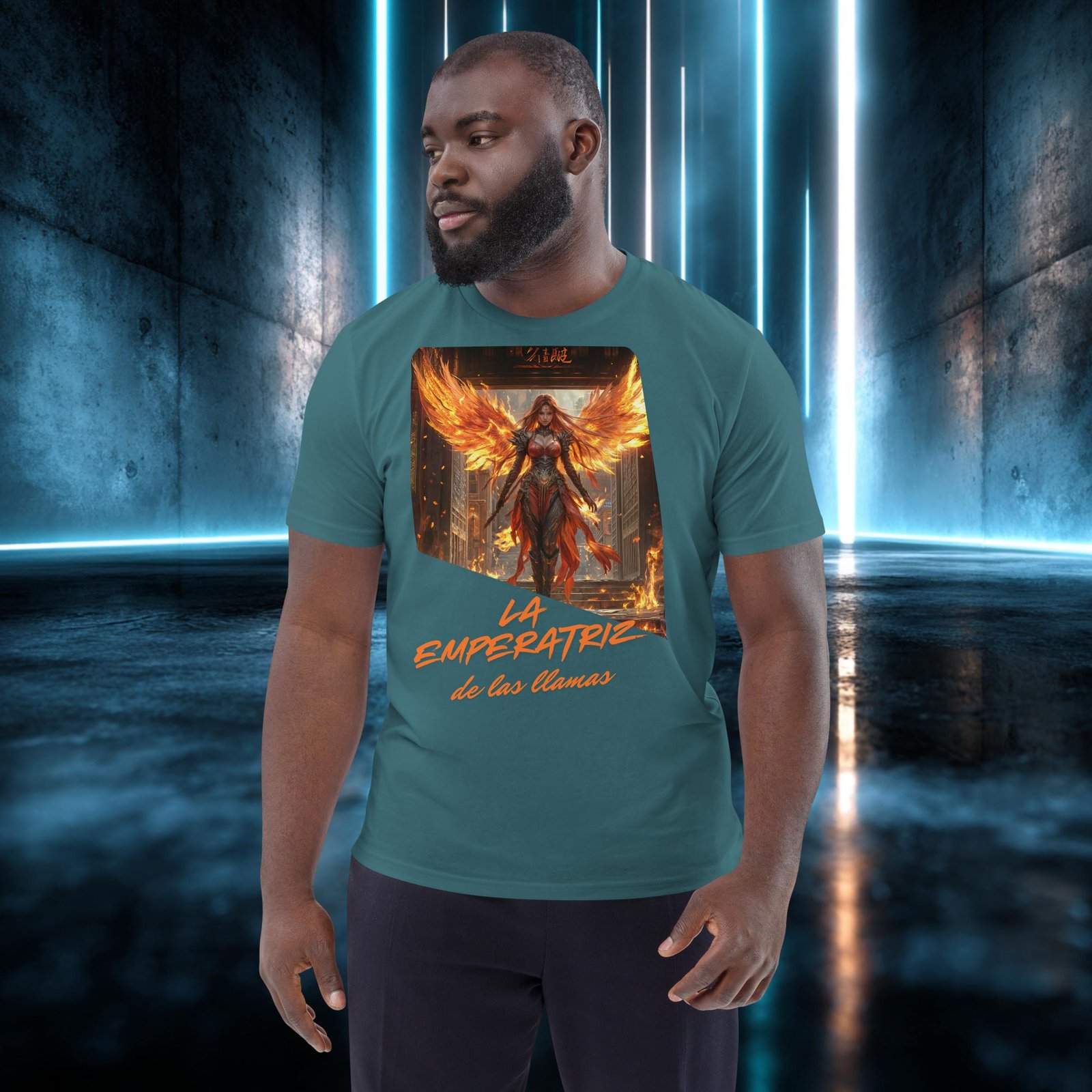 Camiseta orgánica con diseño La Emperatriz de las Llamas — color 7