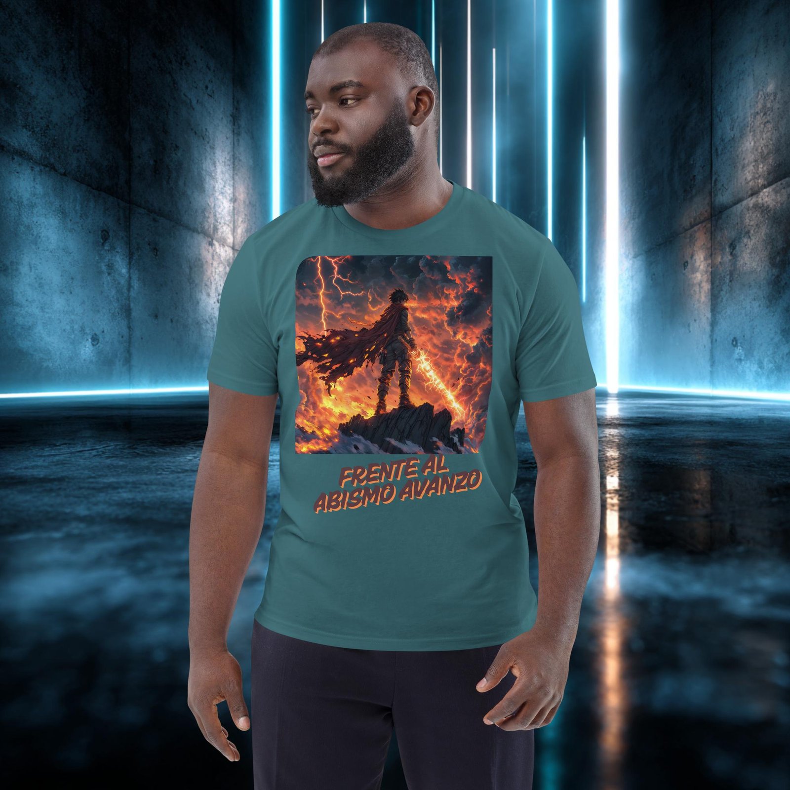 Camiseta orgánica con diseño Frente al Abismo Avanzo — color 8