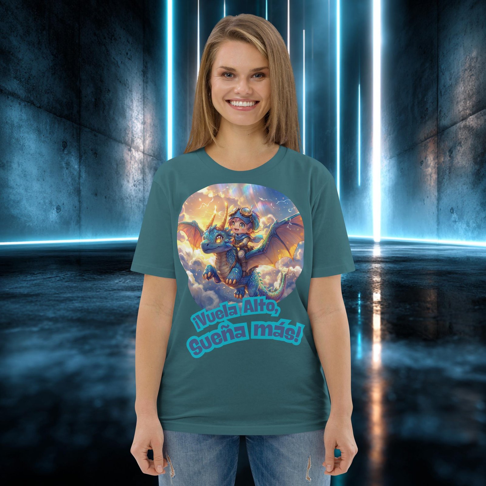 Camiseta orgánica con diseño Vuela Alto, Sueña Más — color 8