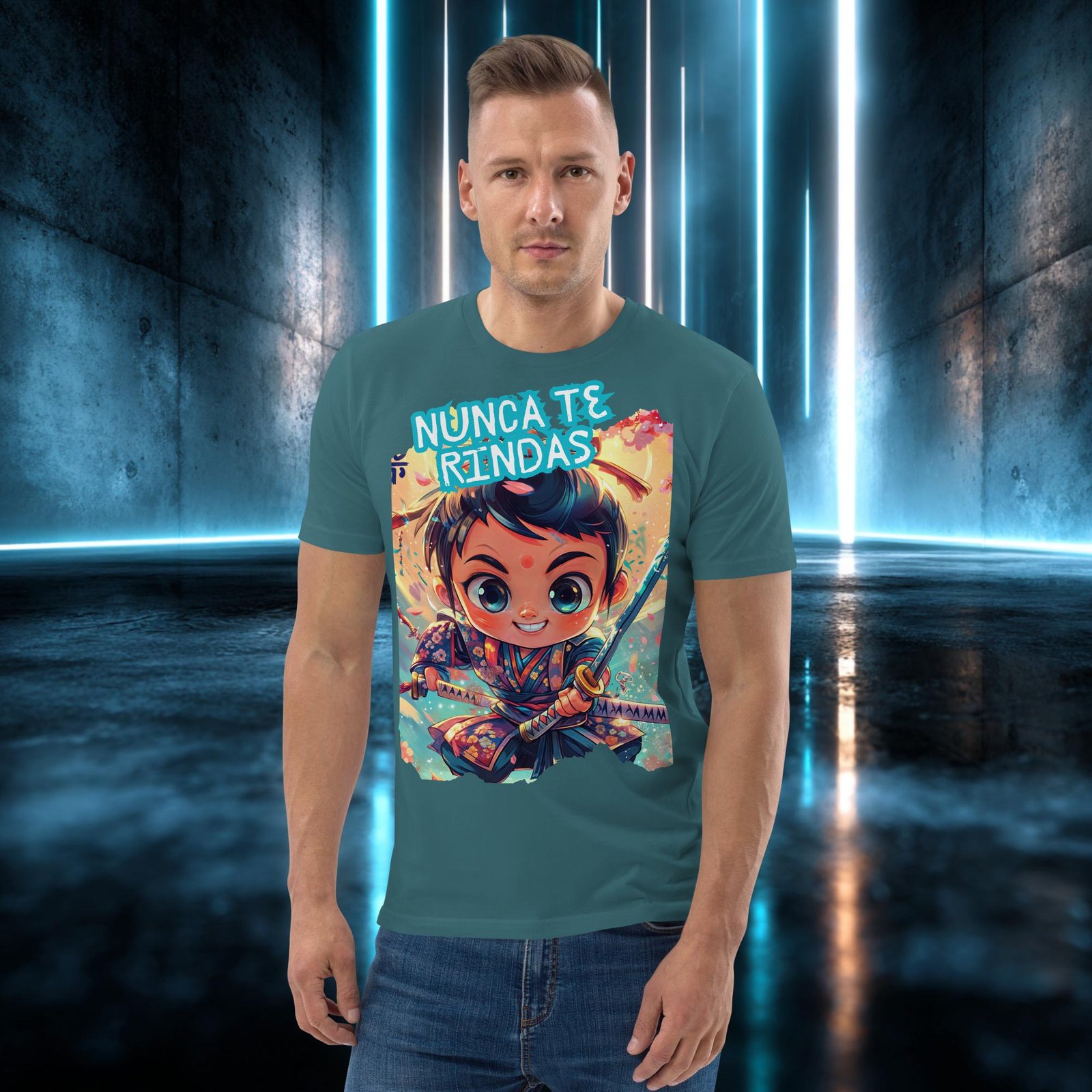 Camiseta orgánica con diseño Nunca Te Rindas — color 7