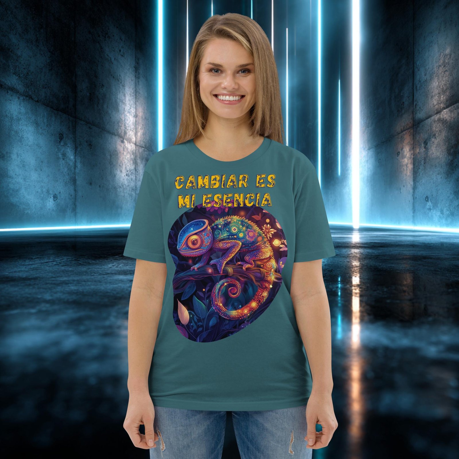 Camiseta orgánica con diseño Cambiar Es Mi Esencia — color 8