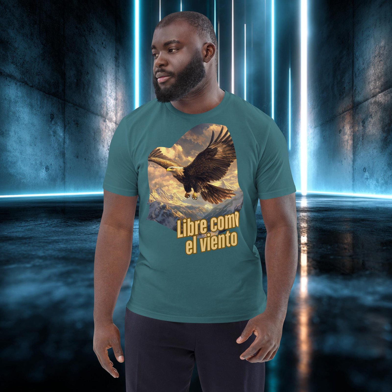 Camiseta orgánica con diseño Libre Como el Viento — color 7