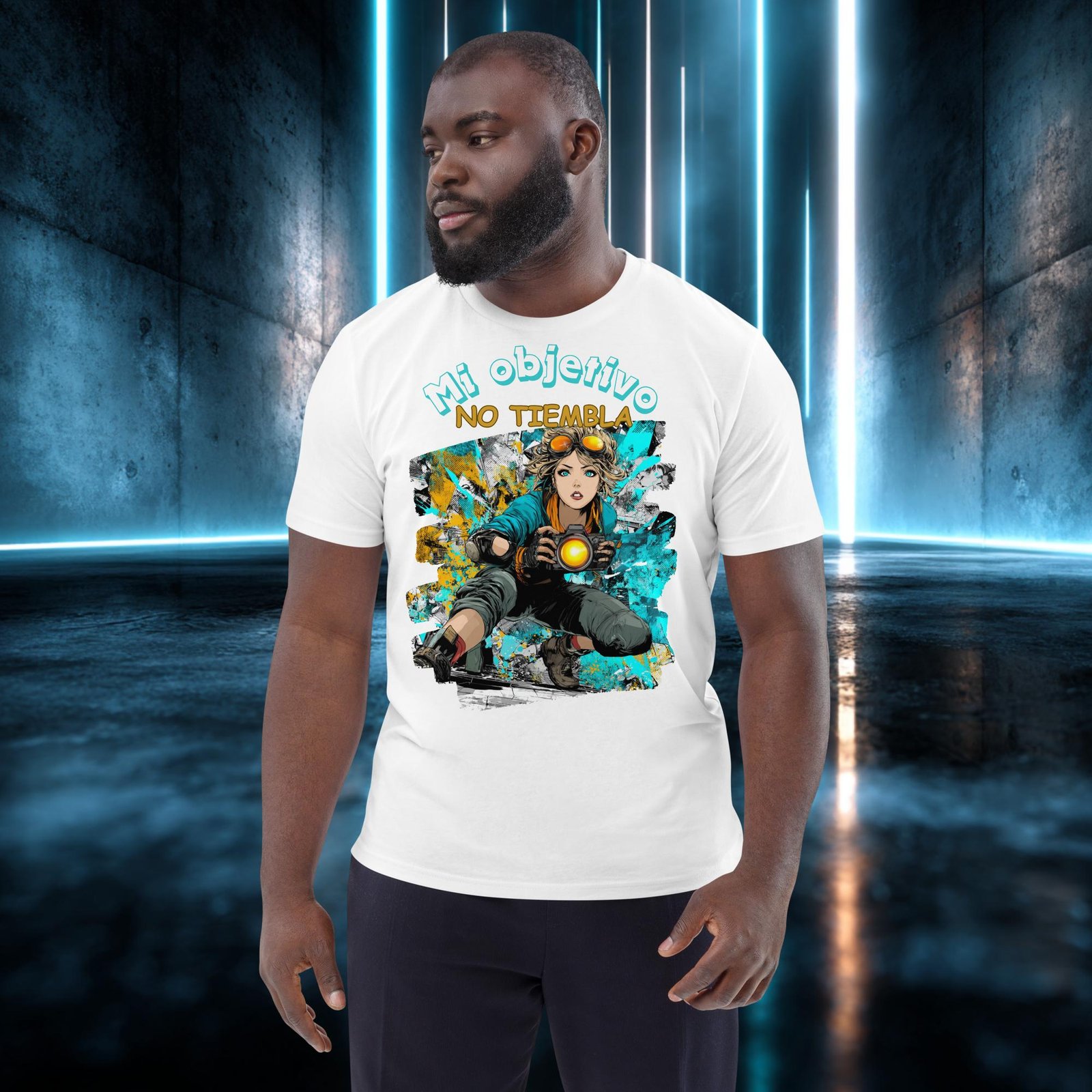 Camiseta orgánica con diseño Mi Objetivo No Tiembla — color 4