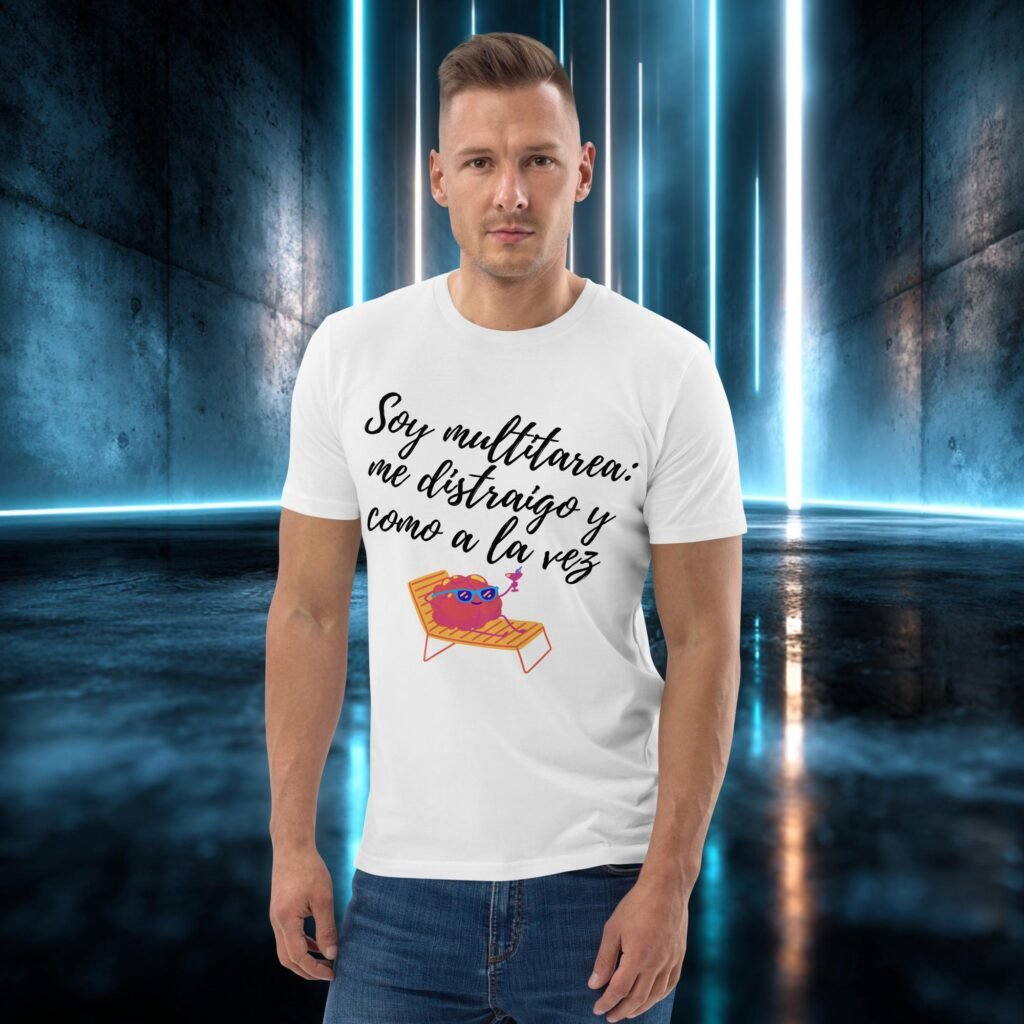 Camiseta orgánica con diseño Soy Multitarea