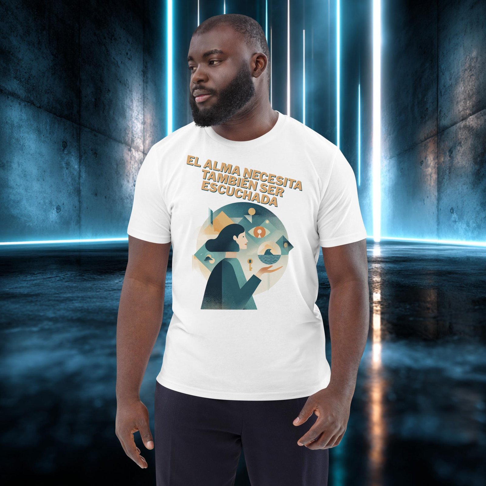 Camiseta orgánica con diseño El Alma También Se Escucha — color 4